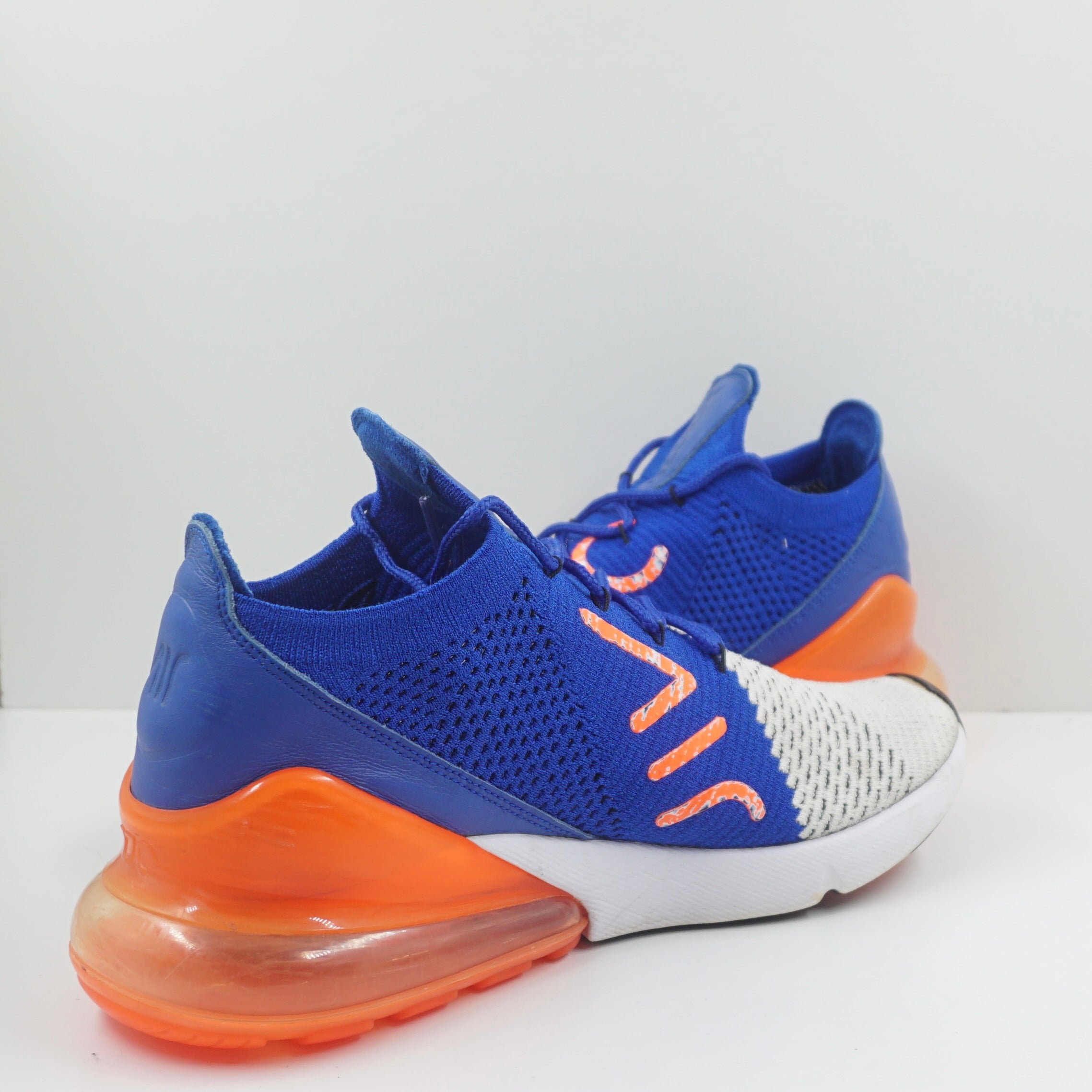 Nike Air Max 270 Flyknit Racer Blue Total Crimson
