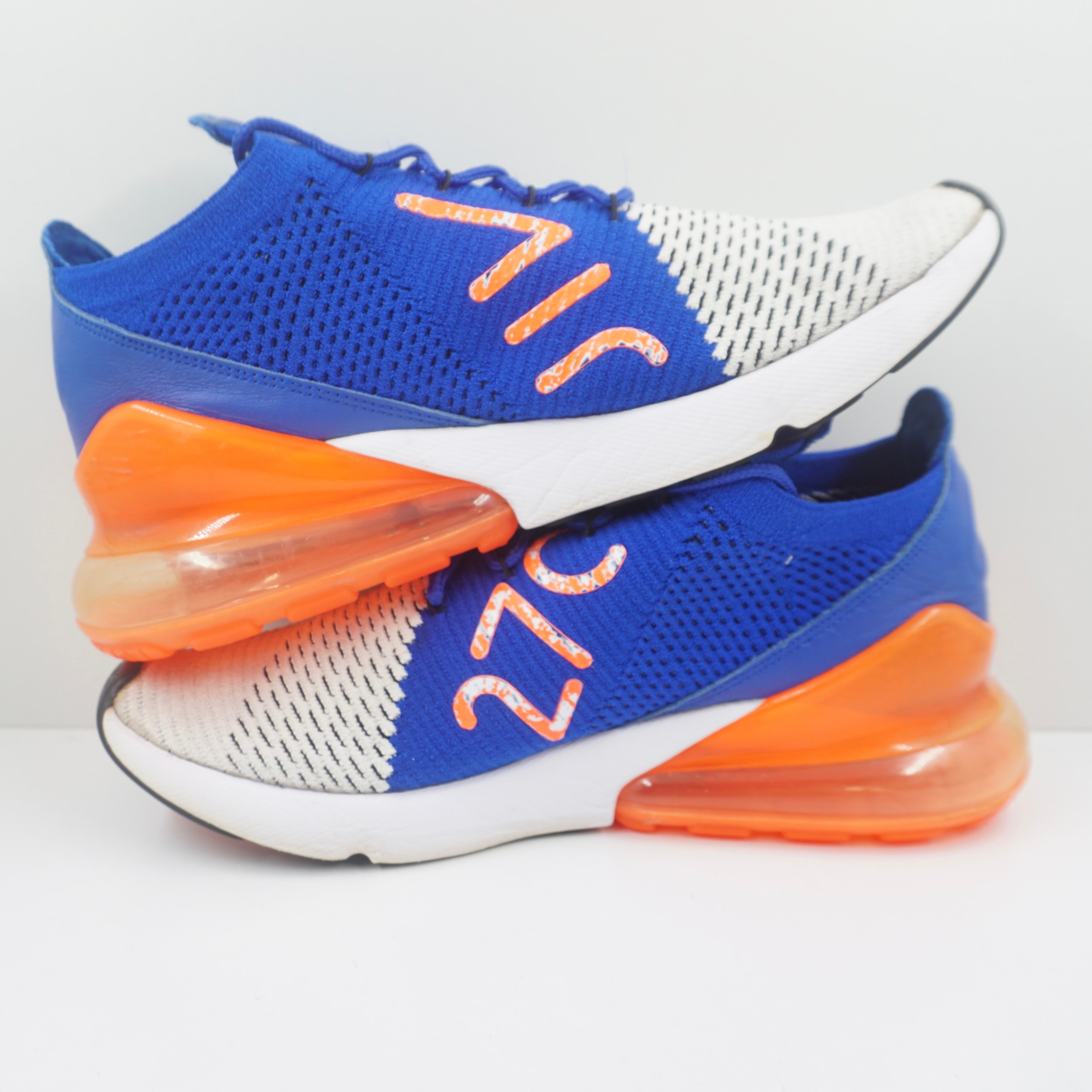 Nike Air Max 270 Flyknit Racer Blue Total Crimson