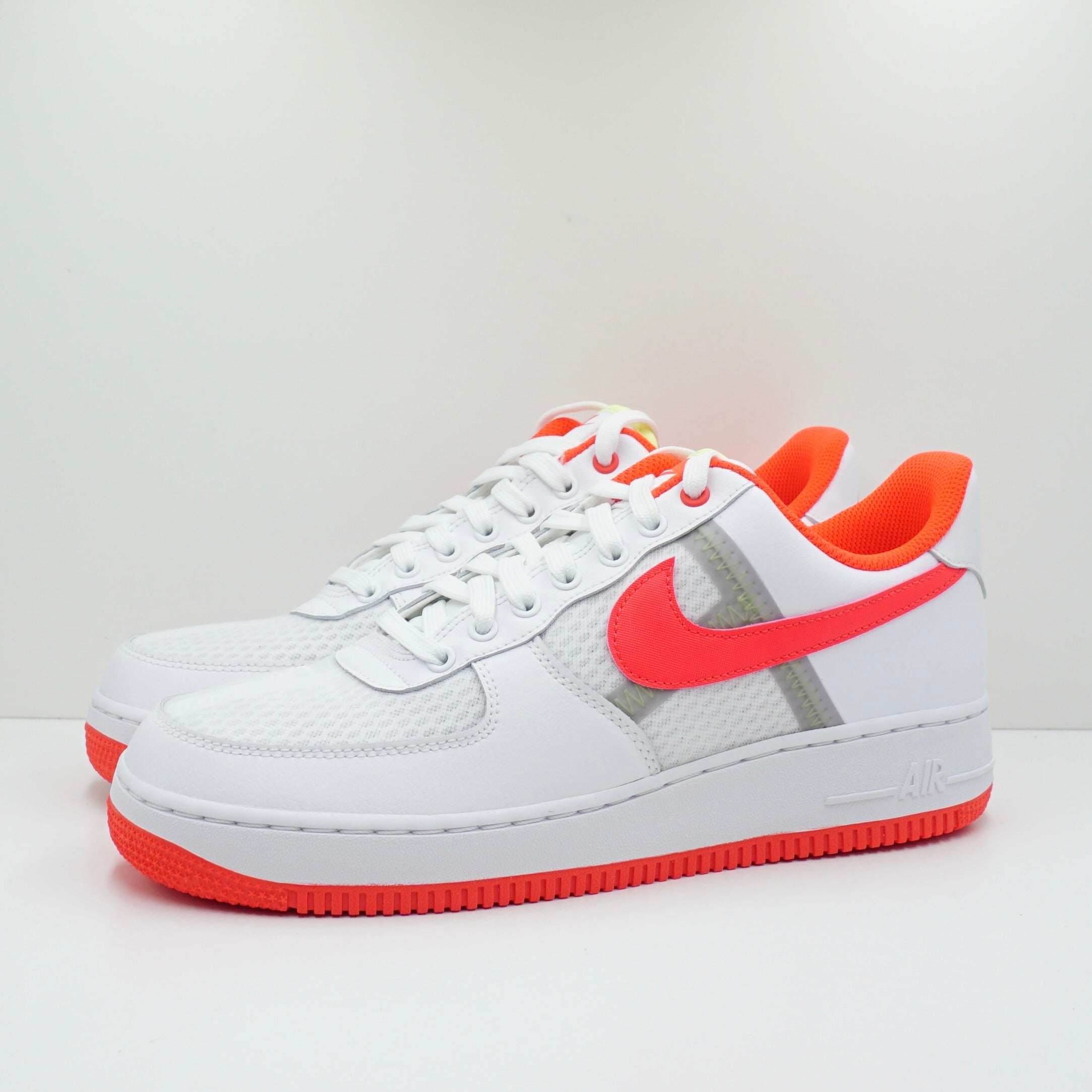 nike air force 1 white pink orange