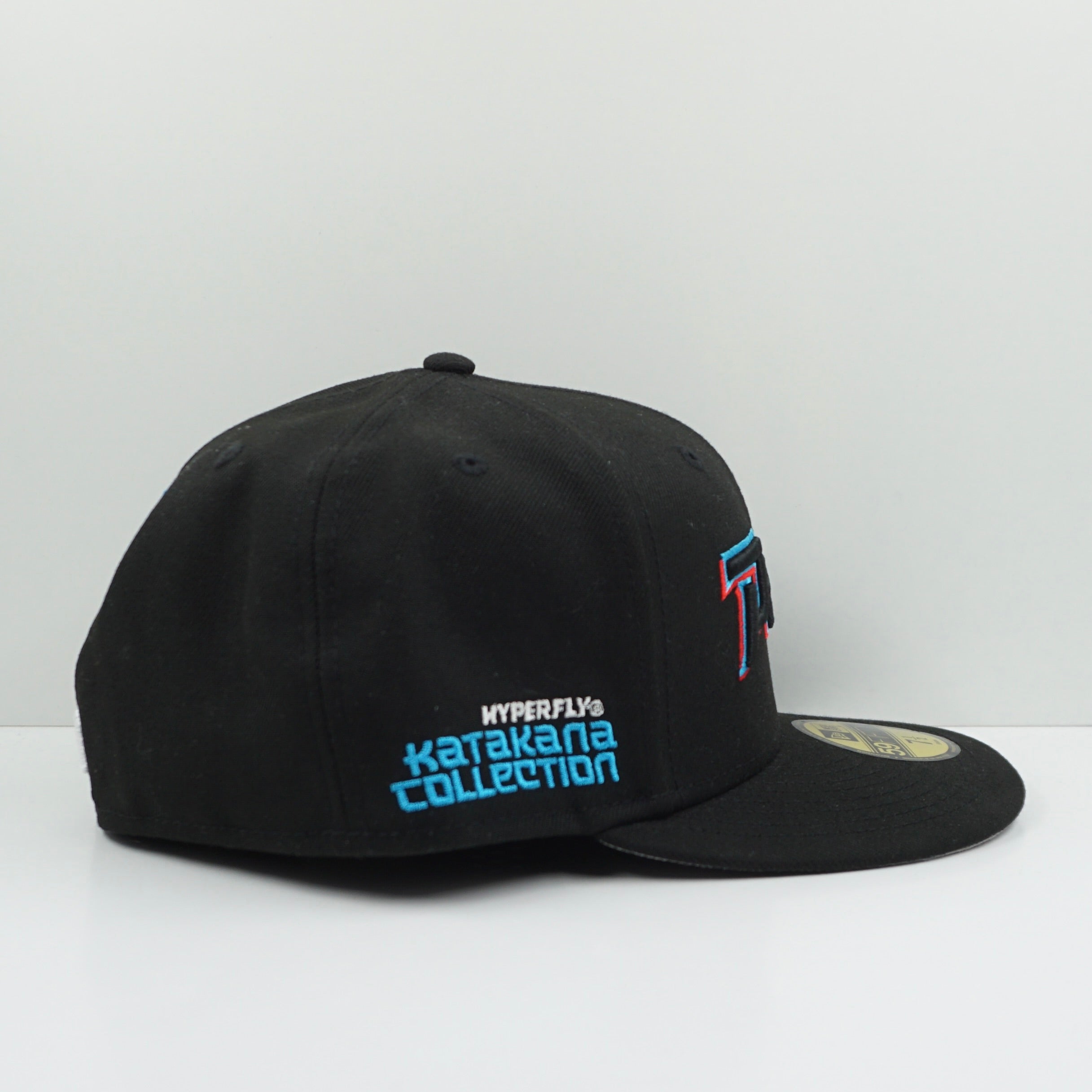 New Era Hyperfly Katakana x Miami Marlins Black Fitted Cap