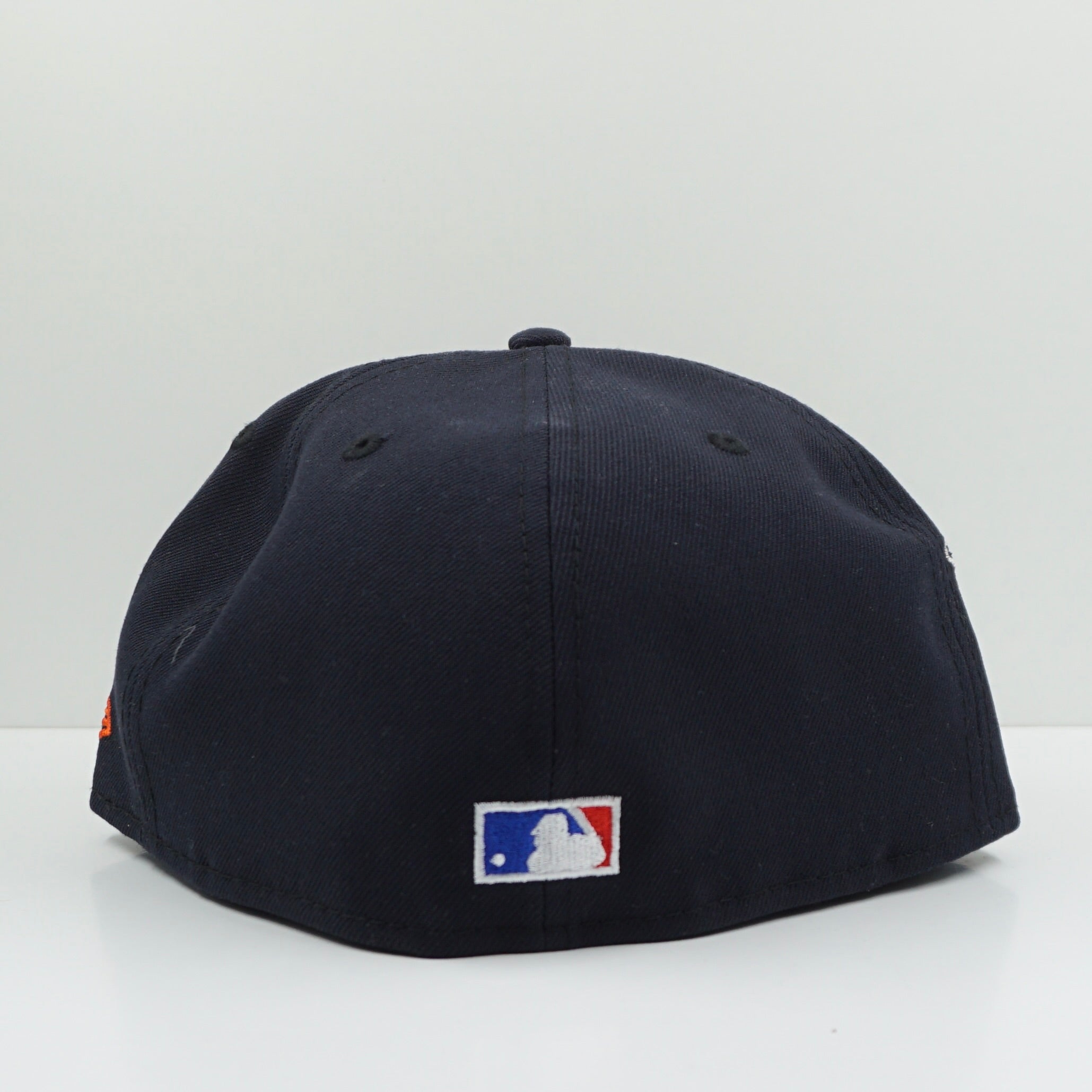 New Era Cooperstown Collection Detroit Tigers Stadium Patch Work League Navy Fitted Cap