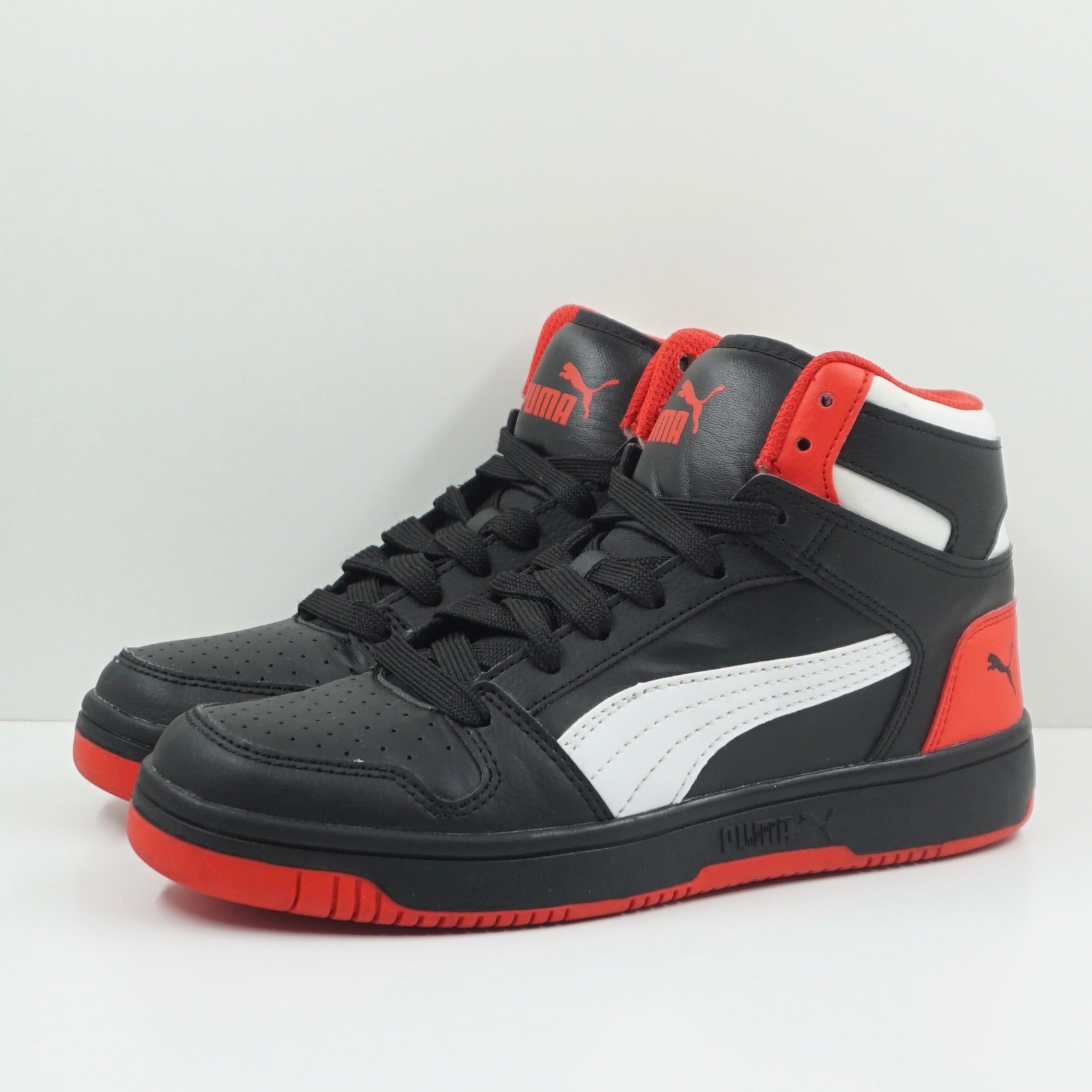 Puma Rebound Layup Mid Black Red (GS)