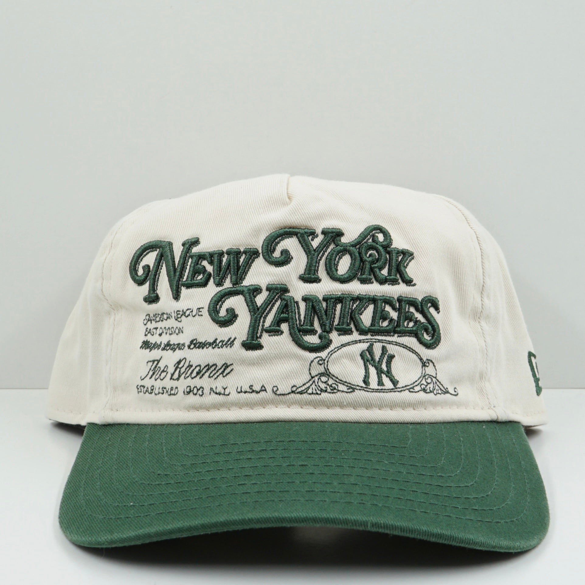 New Era Copperstown Collection New York Yankees Washed Green Adjustable Cap