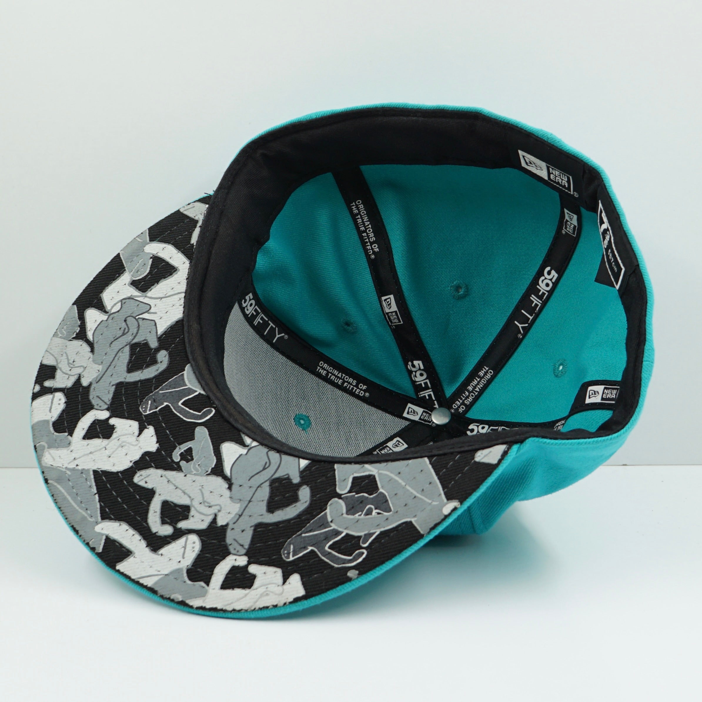 New Era Krooked Skateboards Turqouise Fitted Cap