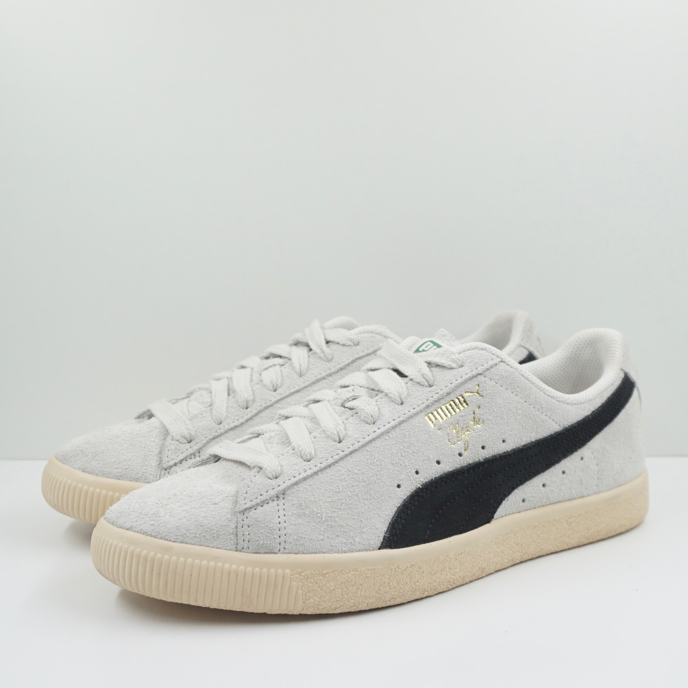 Puma Clyde Hairy Suede Sedate Grey