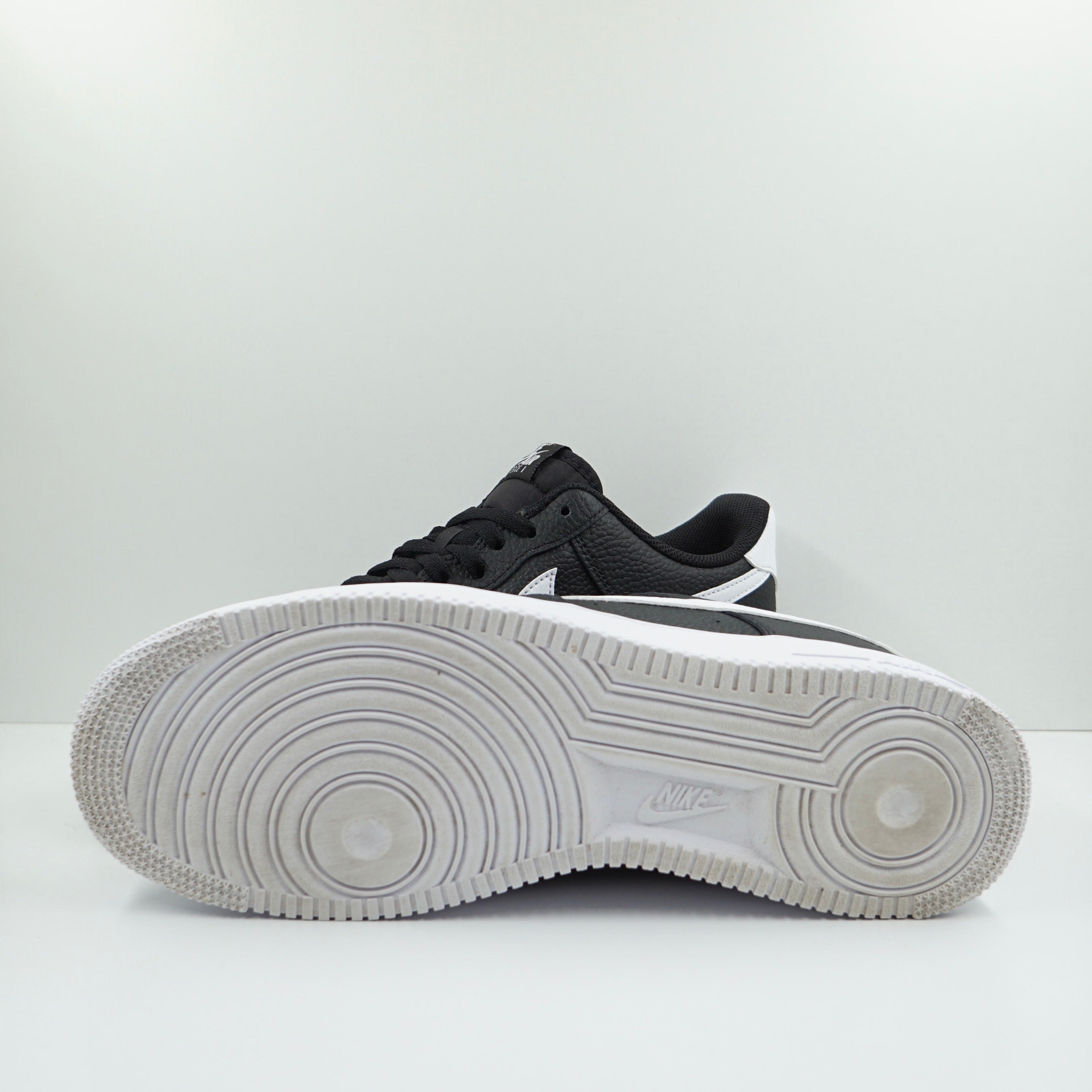 Nike Air Force 1 Low '07 Black White Pebbled Leather