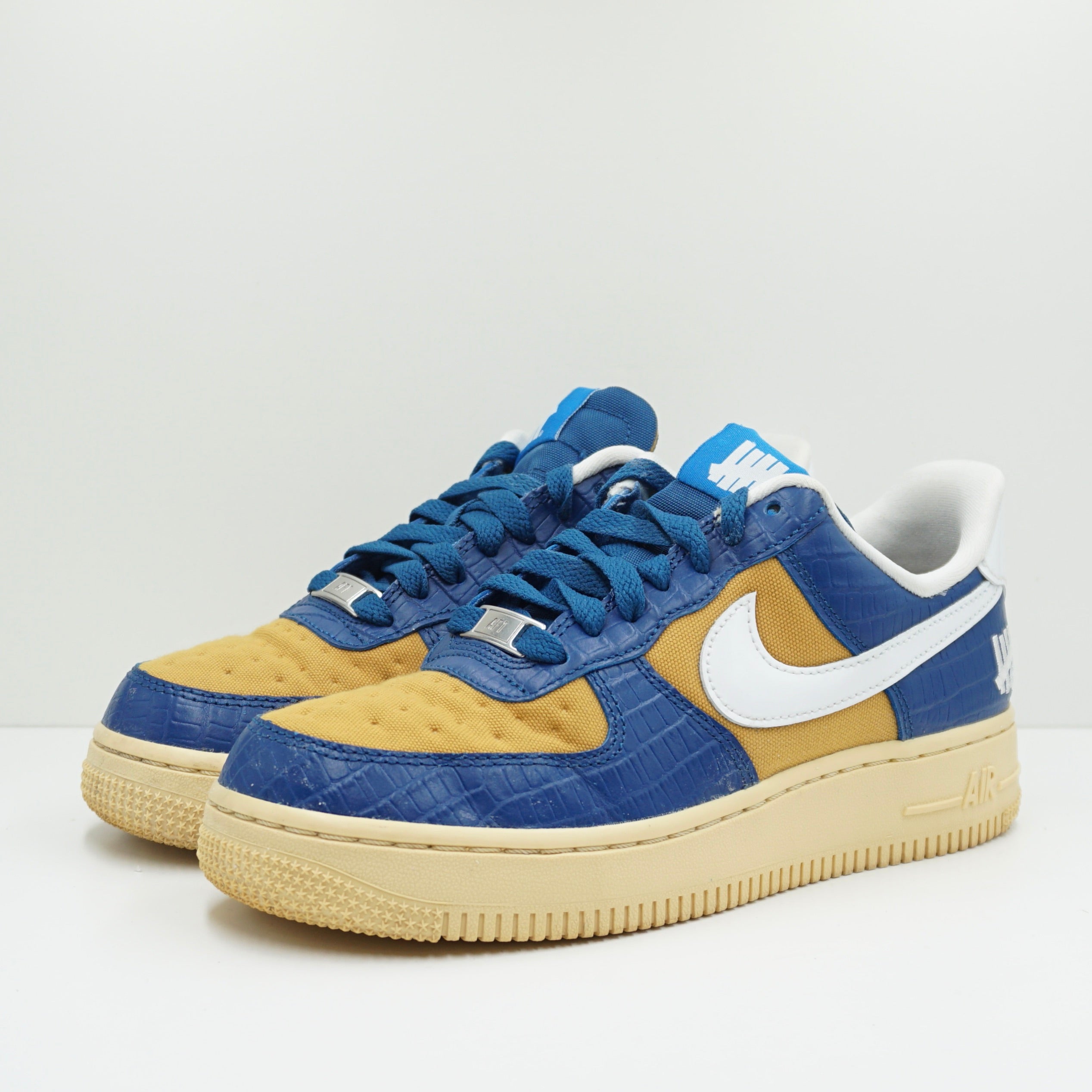Nike Air Force 1 Low SP Undefeated 5 On It Blue Yellow Croc