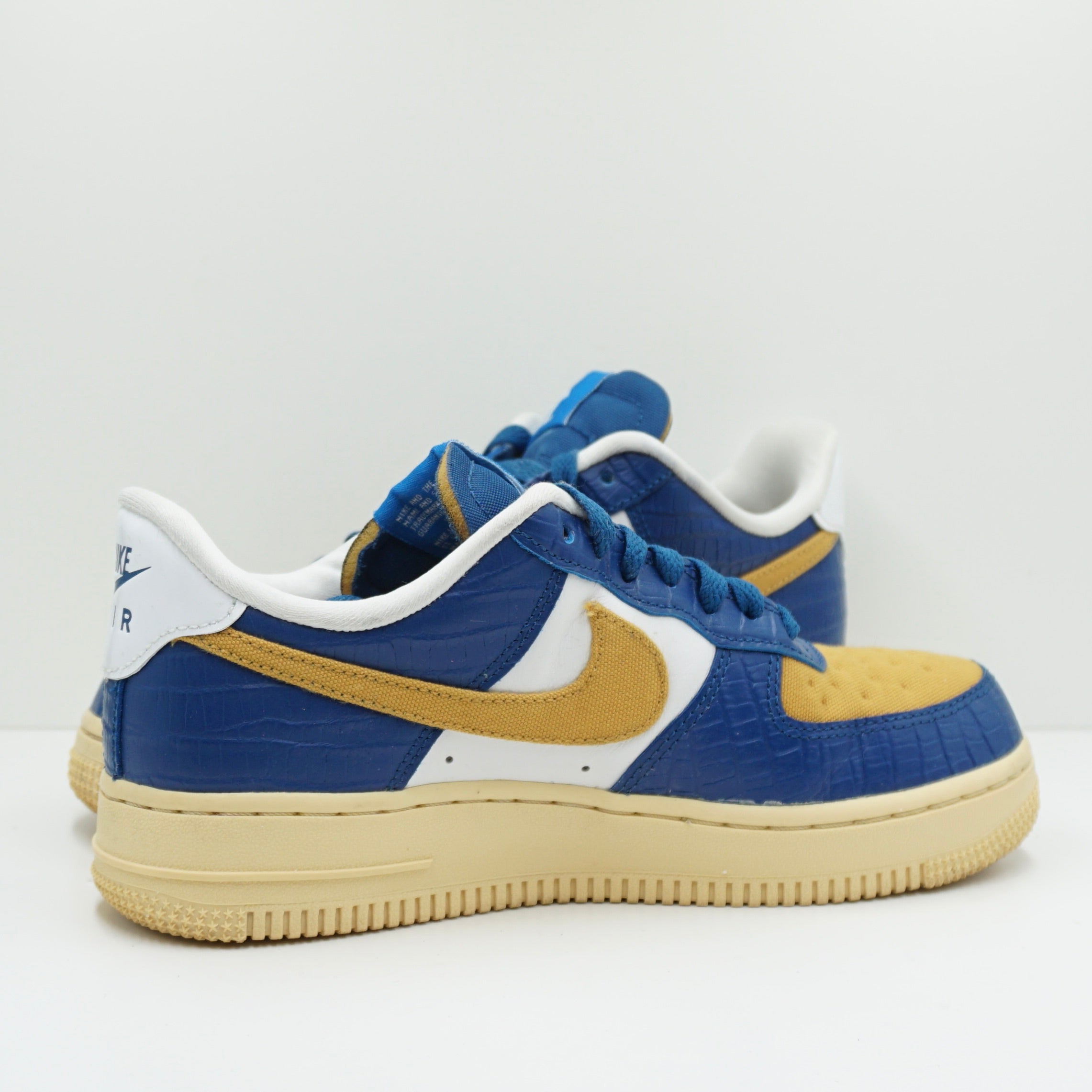 Nike Air Force 1 Low SP Undefeated 5 On It Blue Yellow Croc