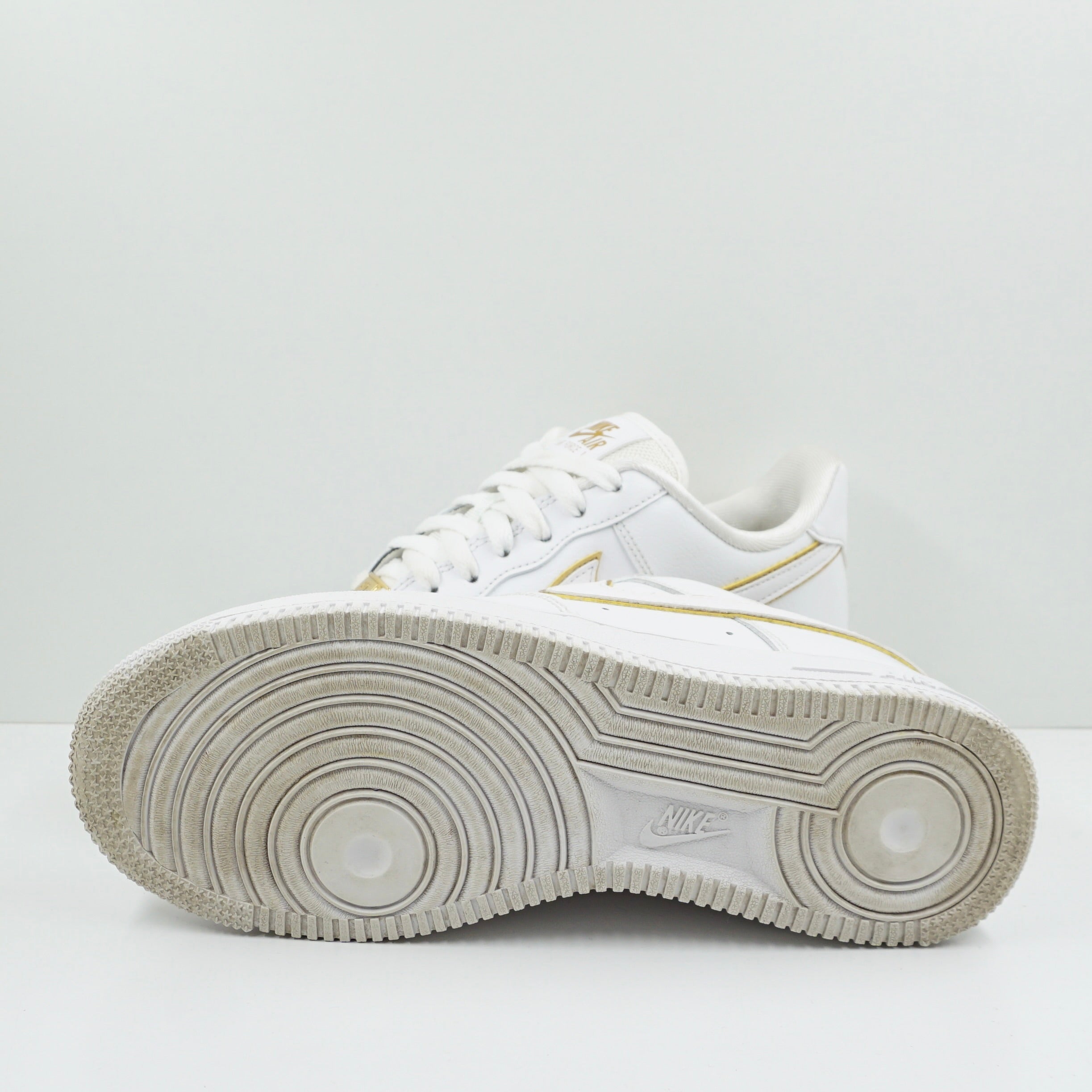 Nike Air Force 1 Low White Gold Swoosh (W)