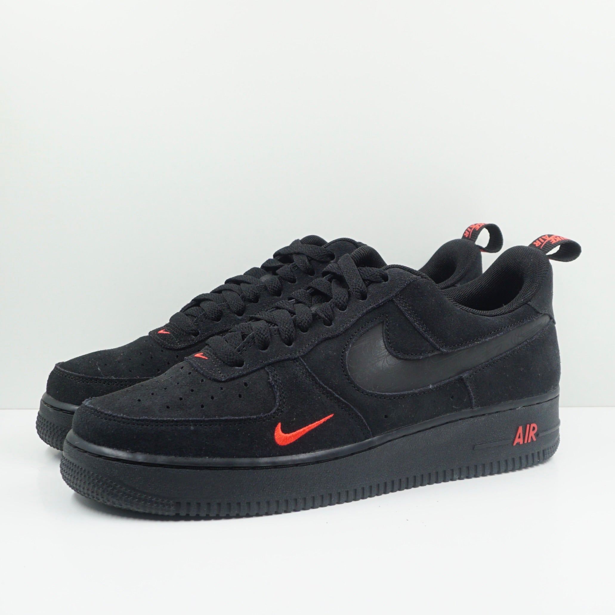 Nike Air Force 1 Low Multi-Swoosh Black Crimson