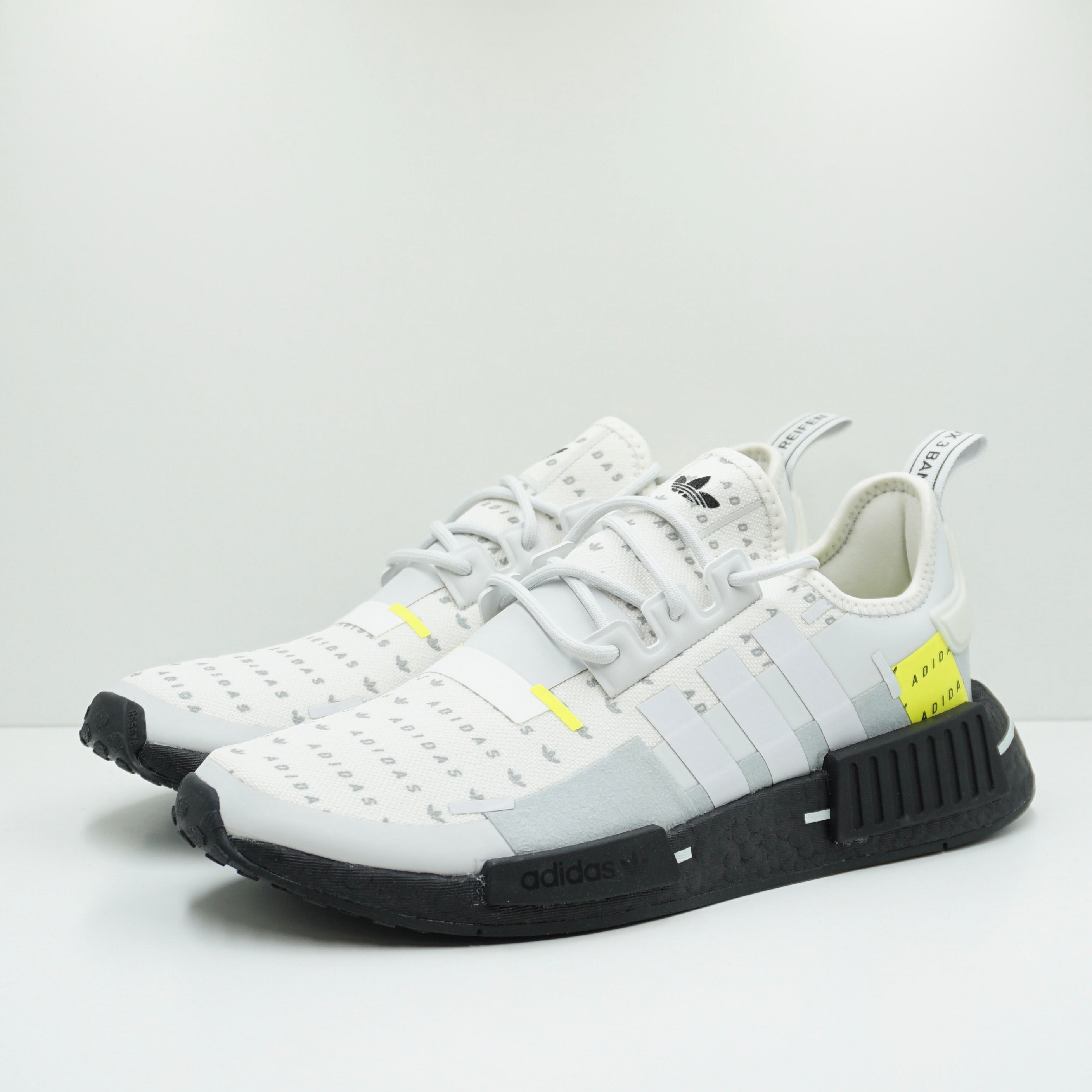 Adidas NMD R1 White Team Solar Yellow