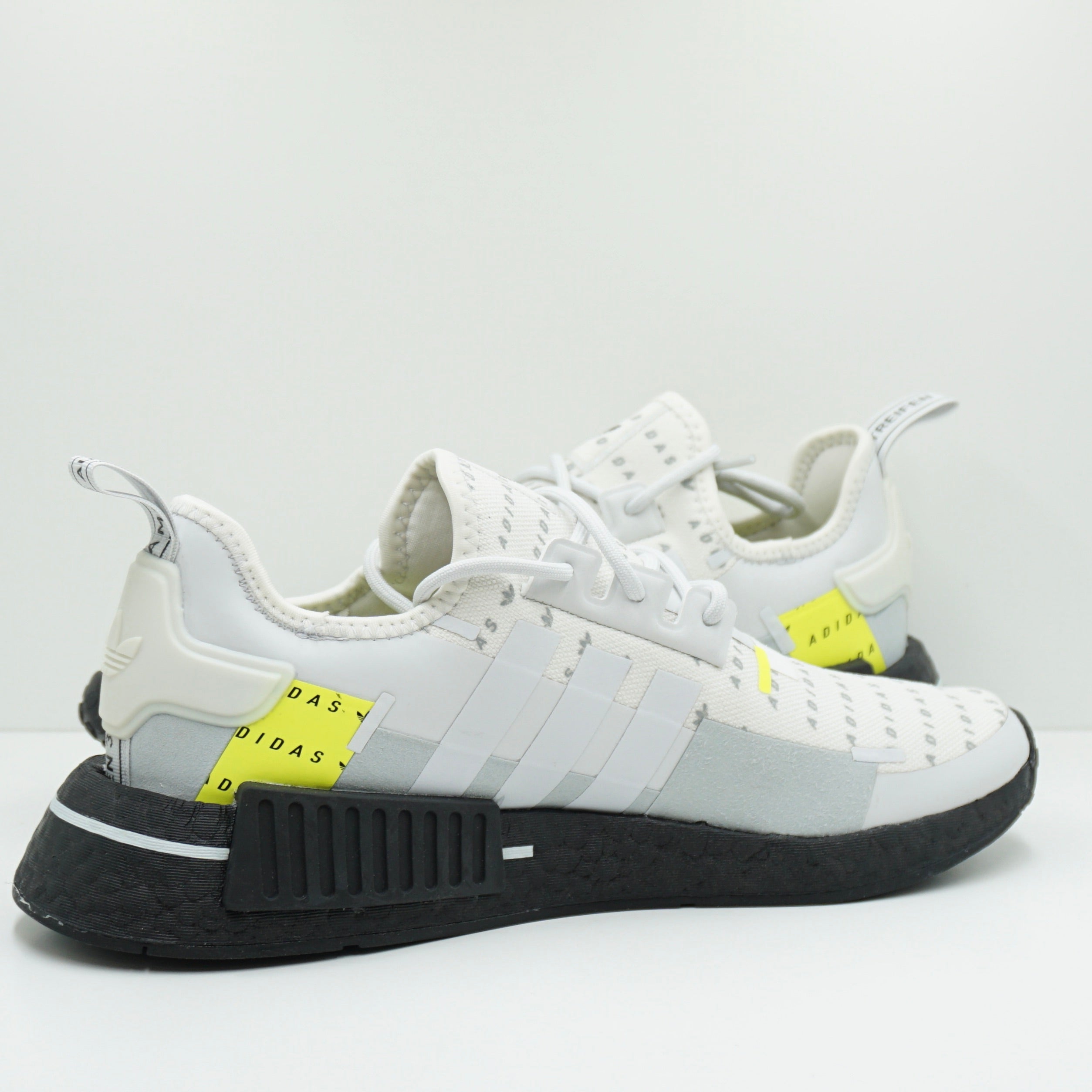 Adidas NMD R1 White Team Solar Yellow