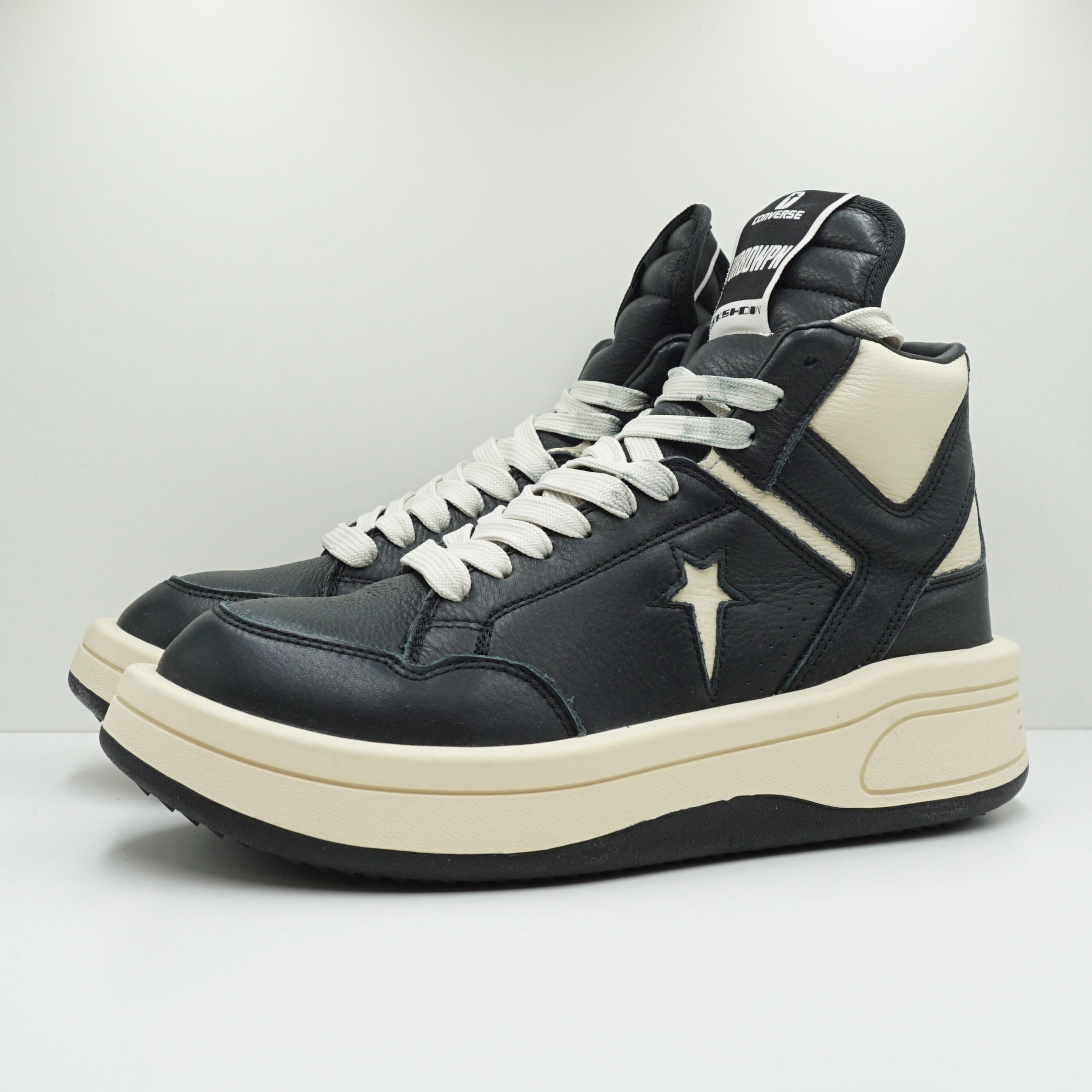 Converse TURBOWPN Mid Rick Owens DRKSHDW Black Cloud Cream