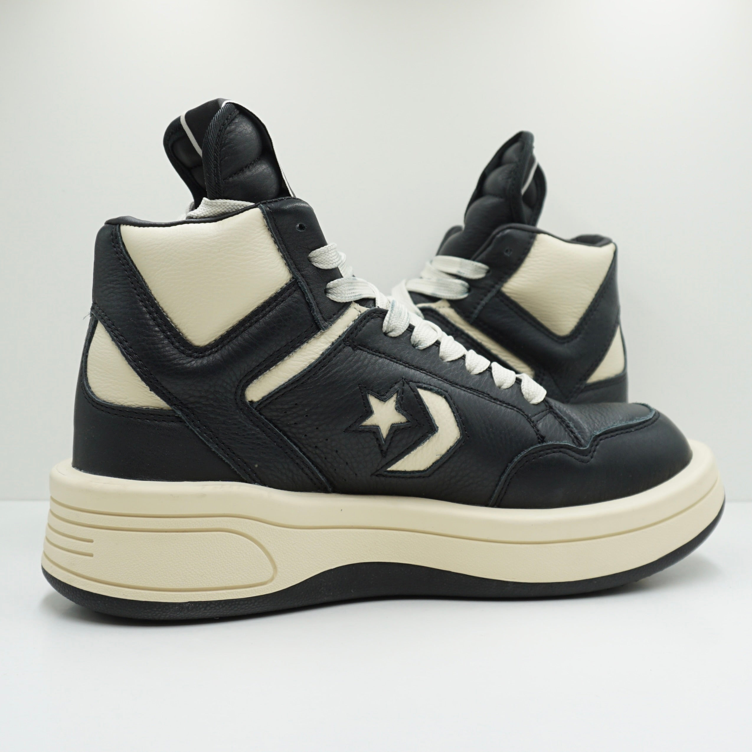 Converse TURBOWPN Mid Rick Owens DRKSHDW Black Cloud Cream