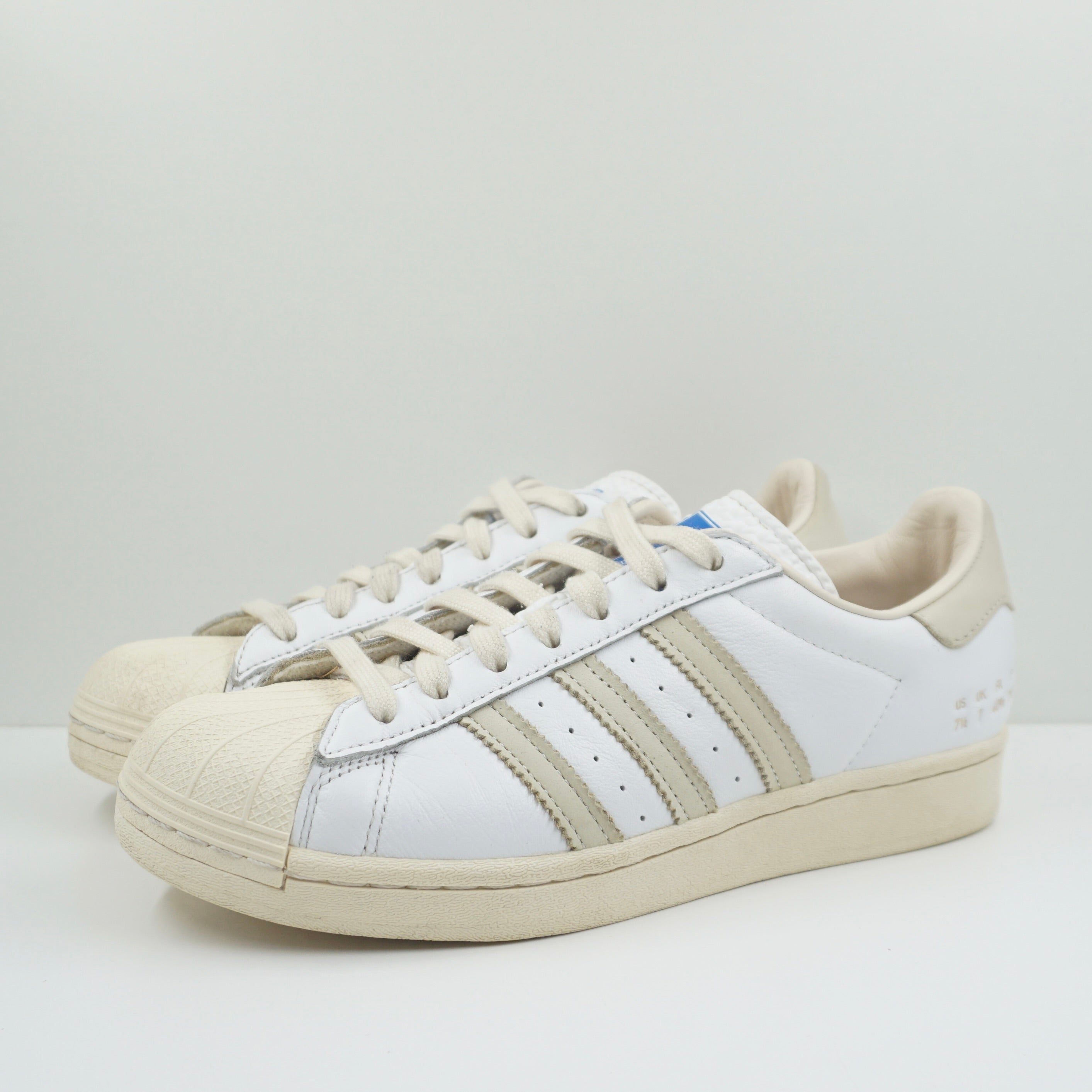 Adidas Superstar Cream White Size Tag