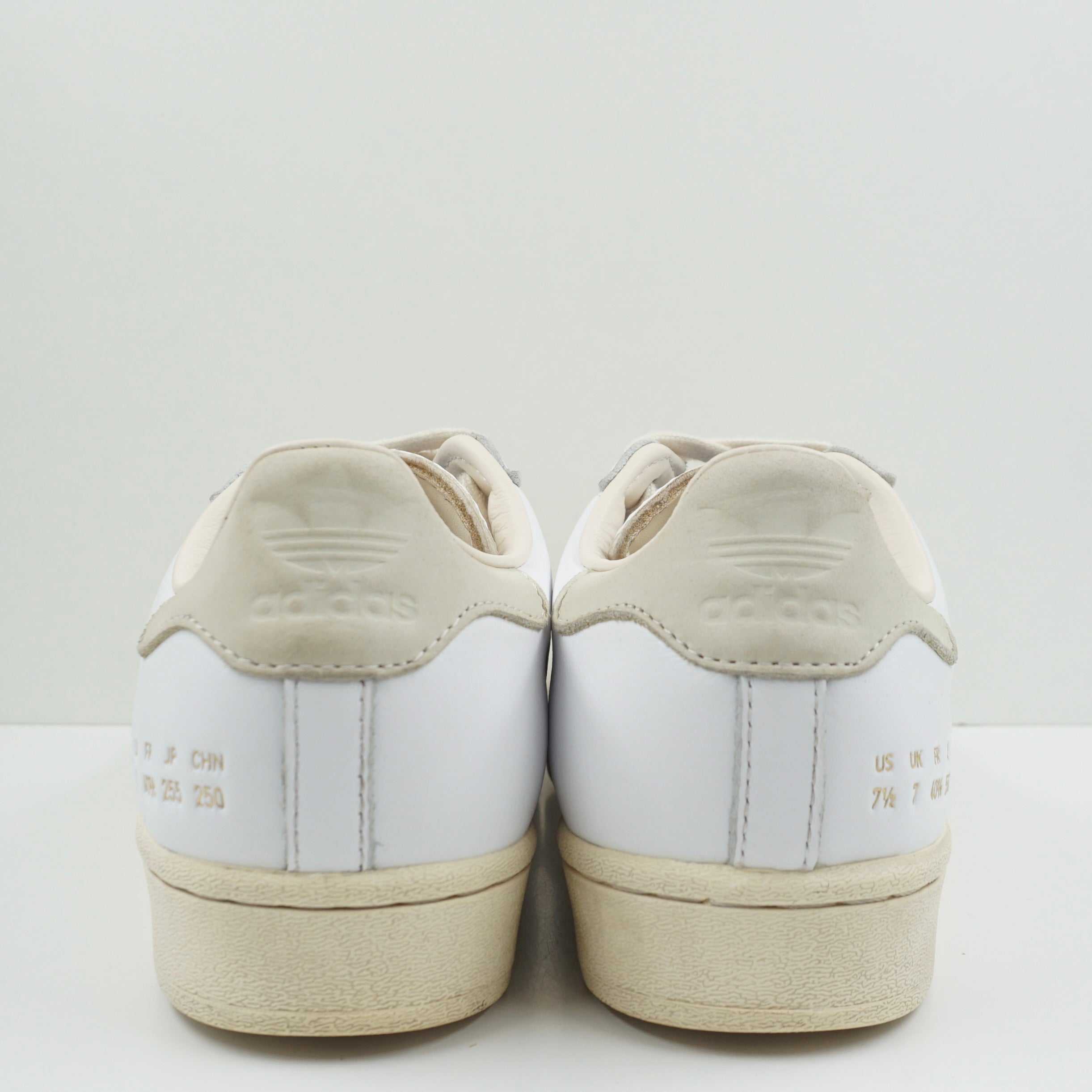 Adidas Superstar Cream White Size Tag