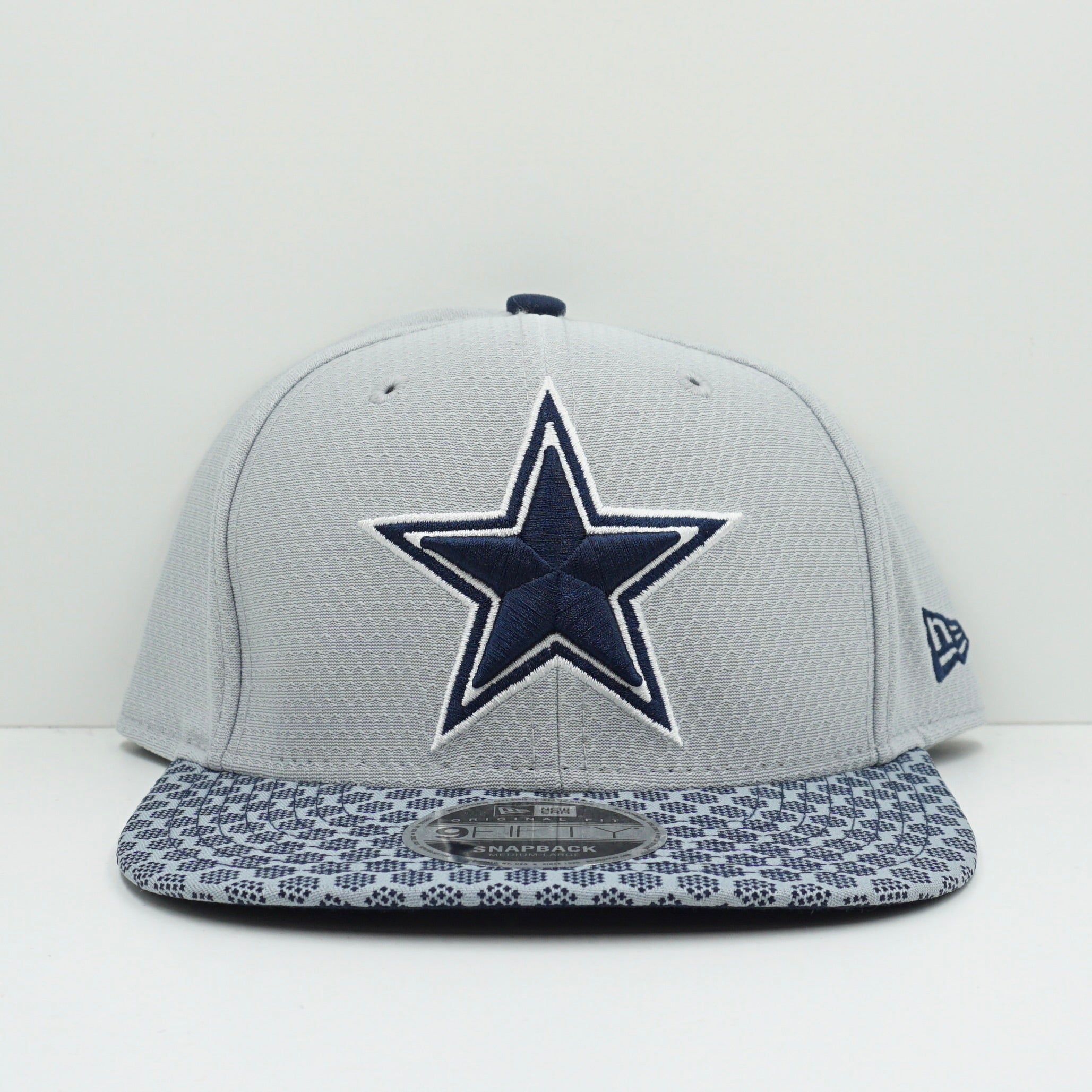 New Era Dallas Cowboys Grey Navy Snapback Cap
