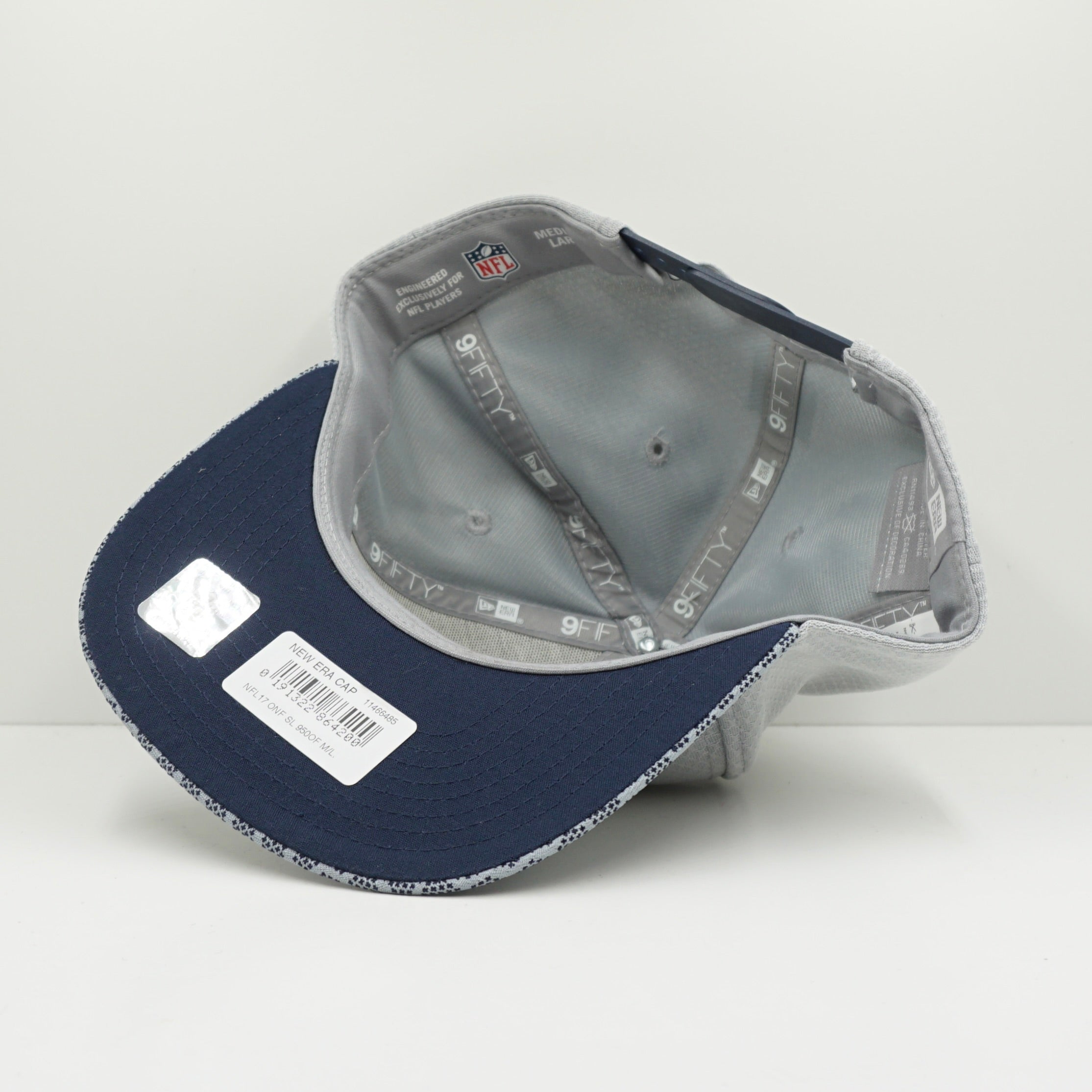 New Era Dallas Cowboys Grey Navy Snapback Cap