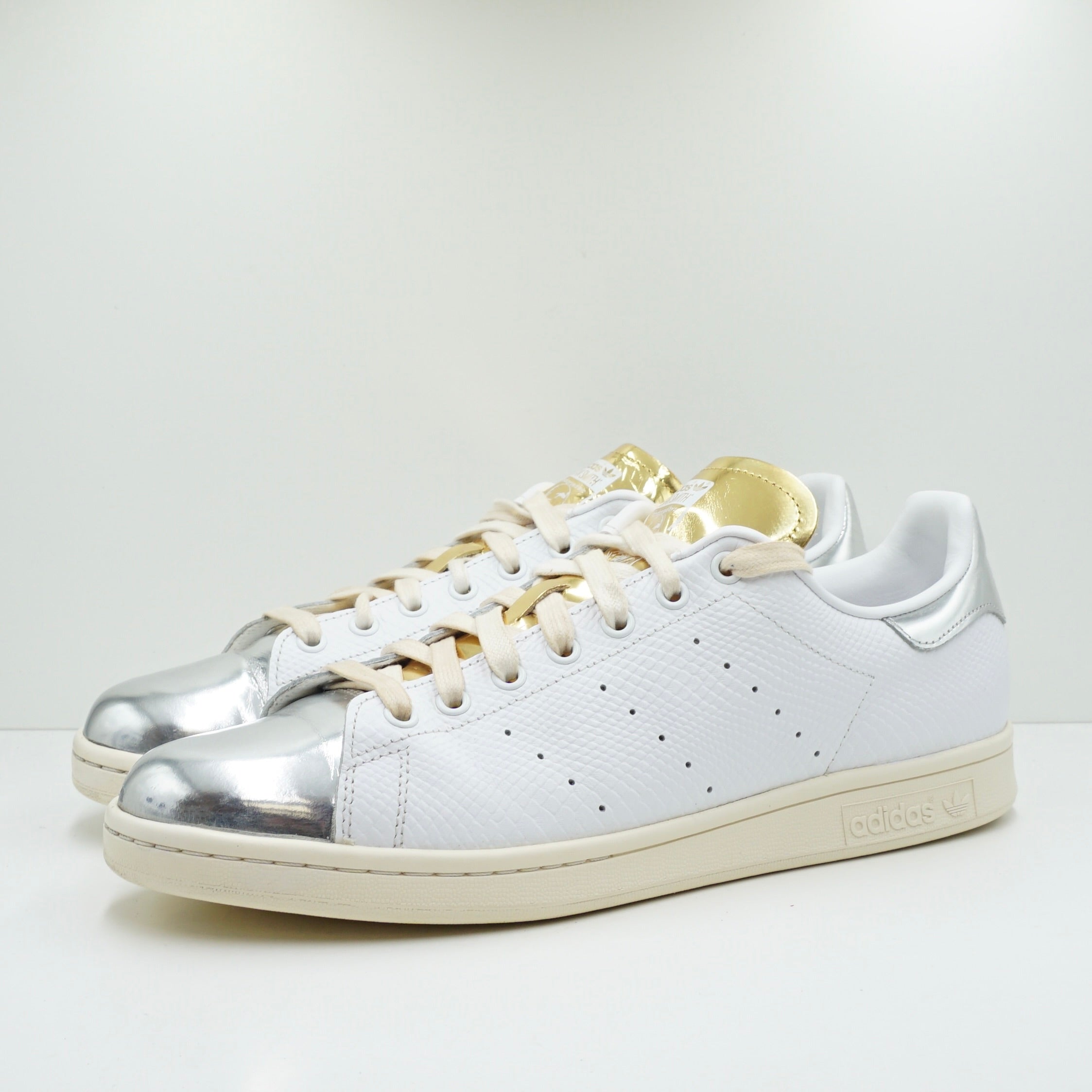 Adidas Stan Smith White Silver Gold