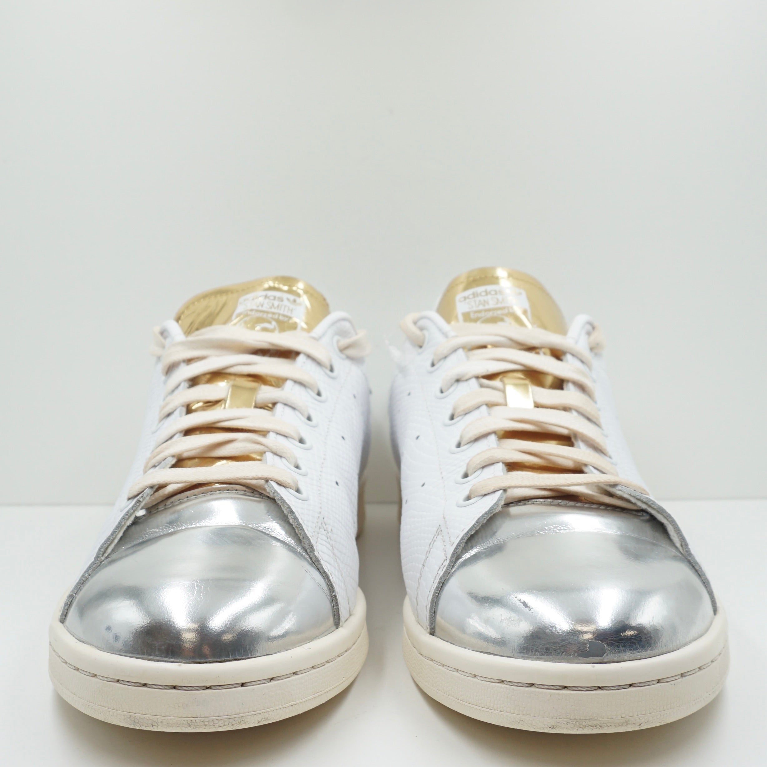 Adidas Stan Smith White Silver Gold