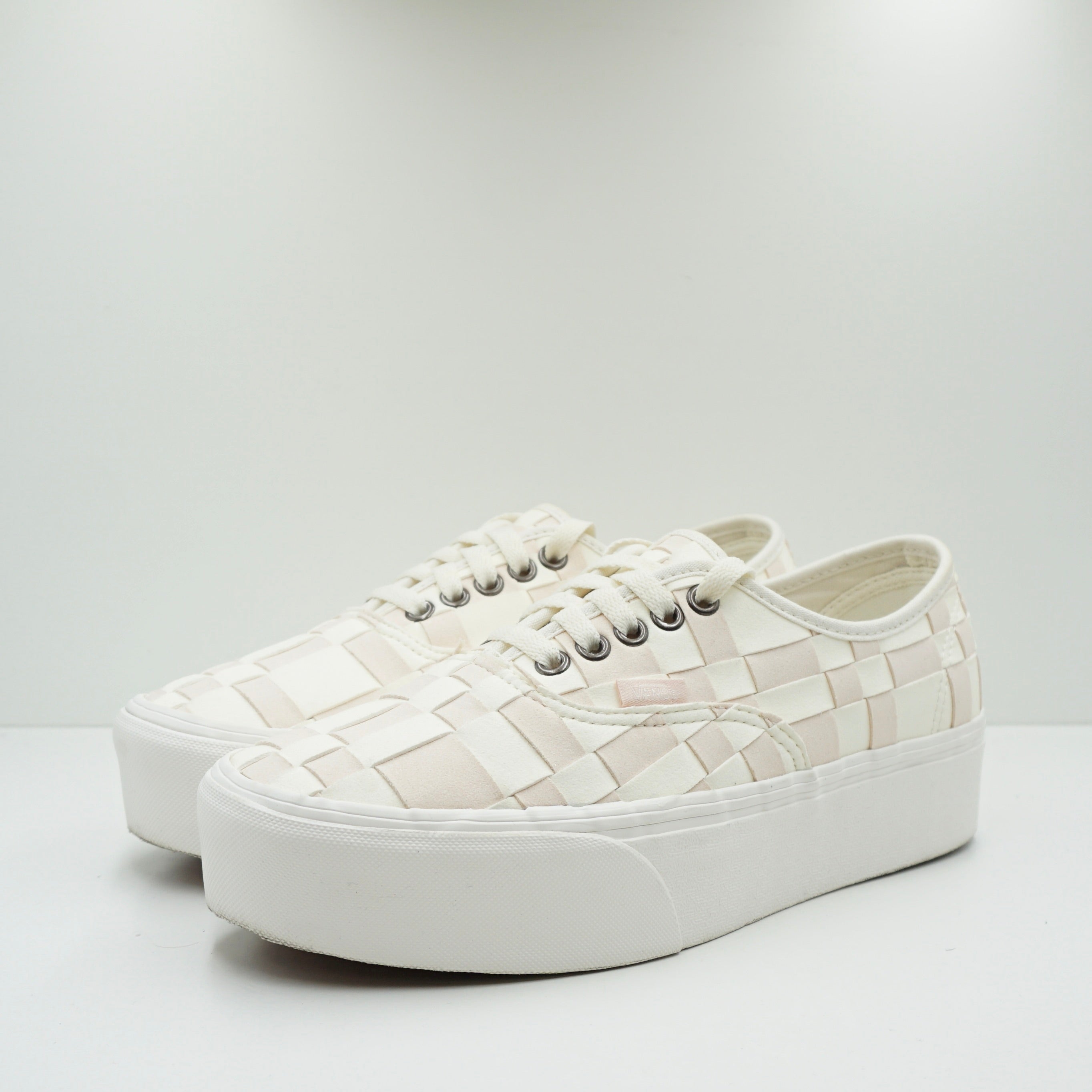 Vans Authentic Stackform Woven White Pink