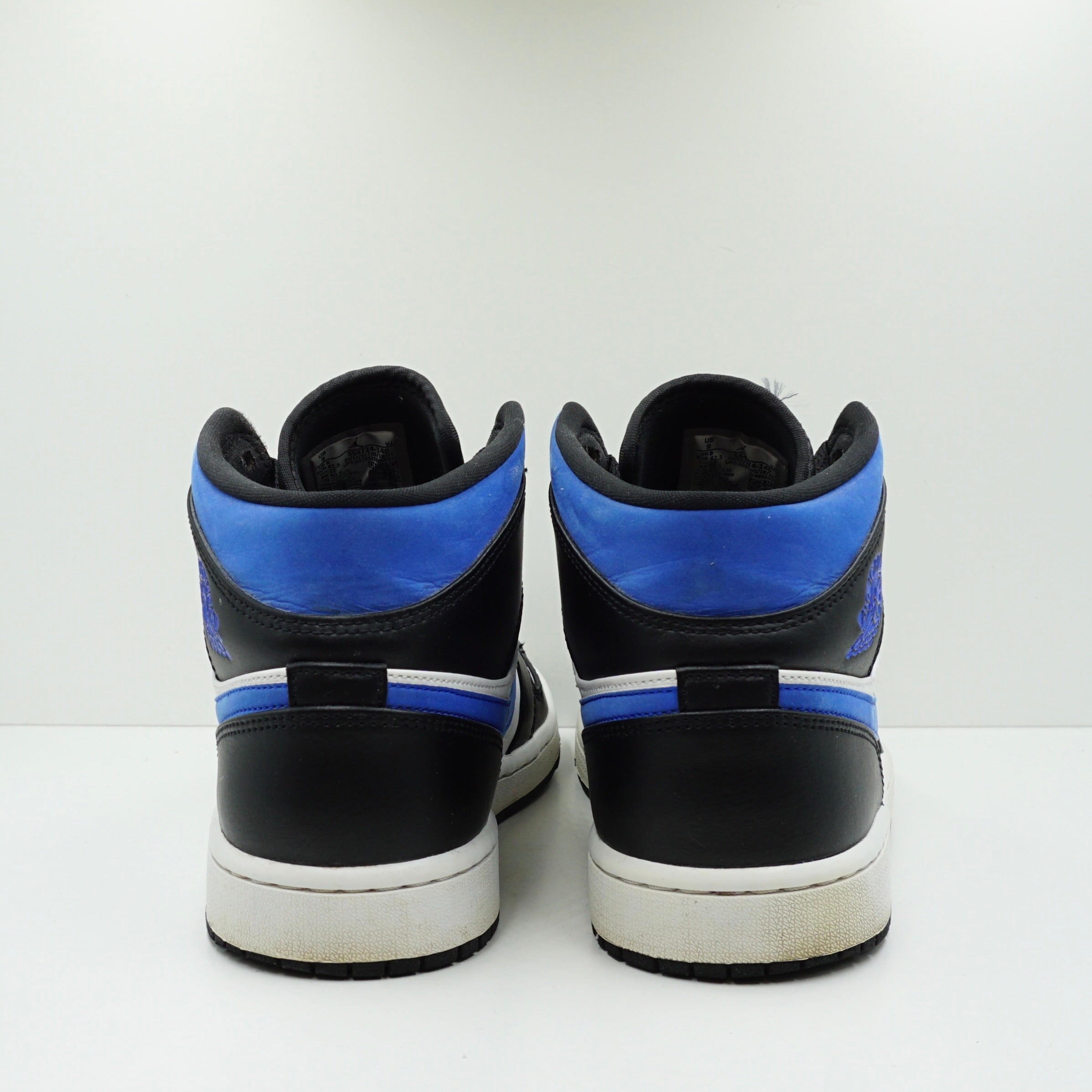 Jordan 1 Mid White Black Racer Blue