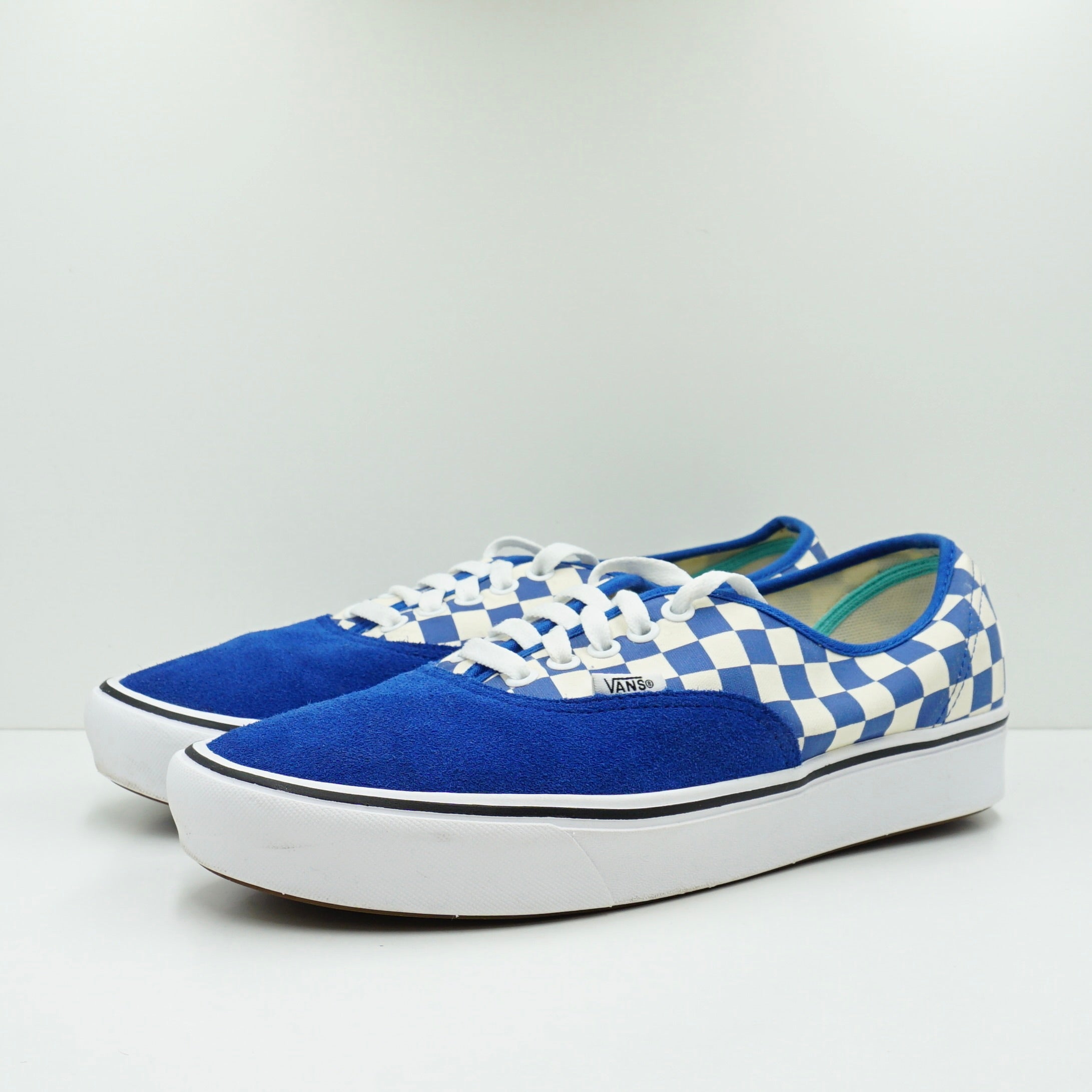 Vans Authentic Comfycush Checker Blue White