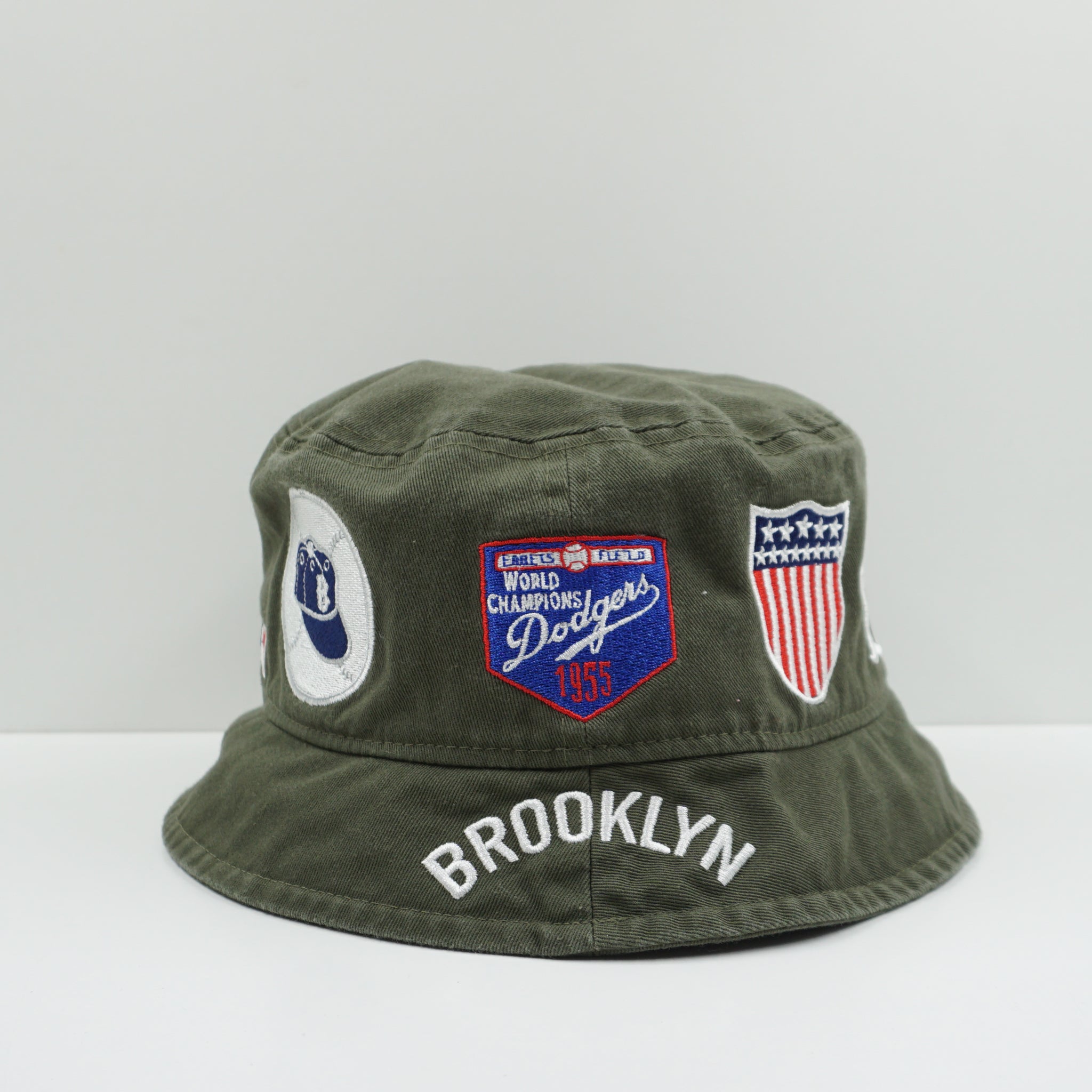 Brooklyn Dodgers Cooperstown Green Bucket Hat Used