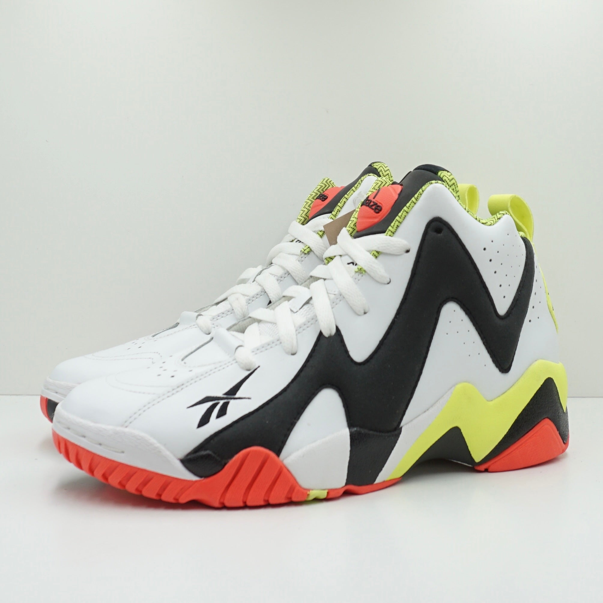 Reebok Pump Kamikaze 2 Mid White Black Red Yellow