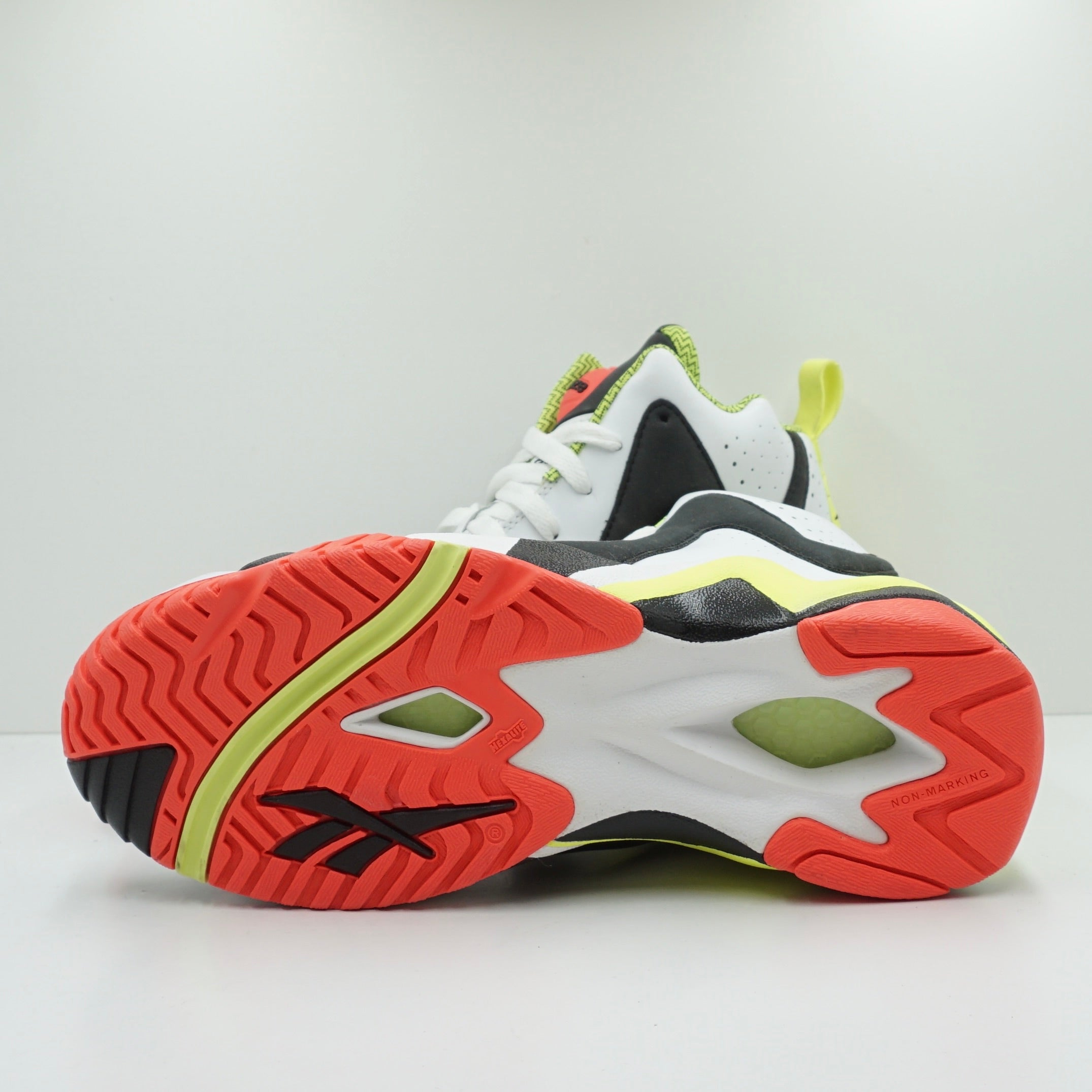 Reebok Pump Kamikaze 2 Mid White Black Red Yellow