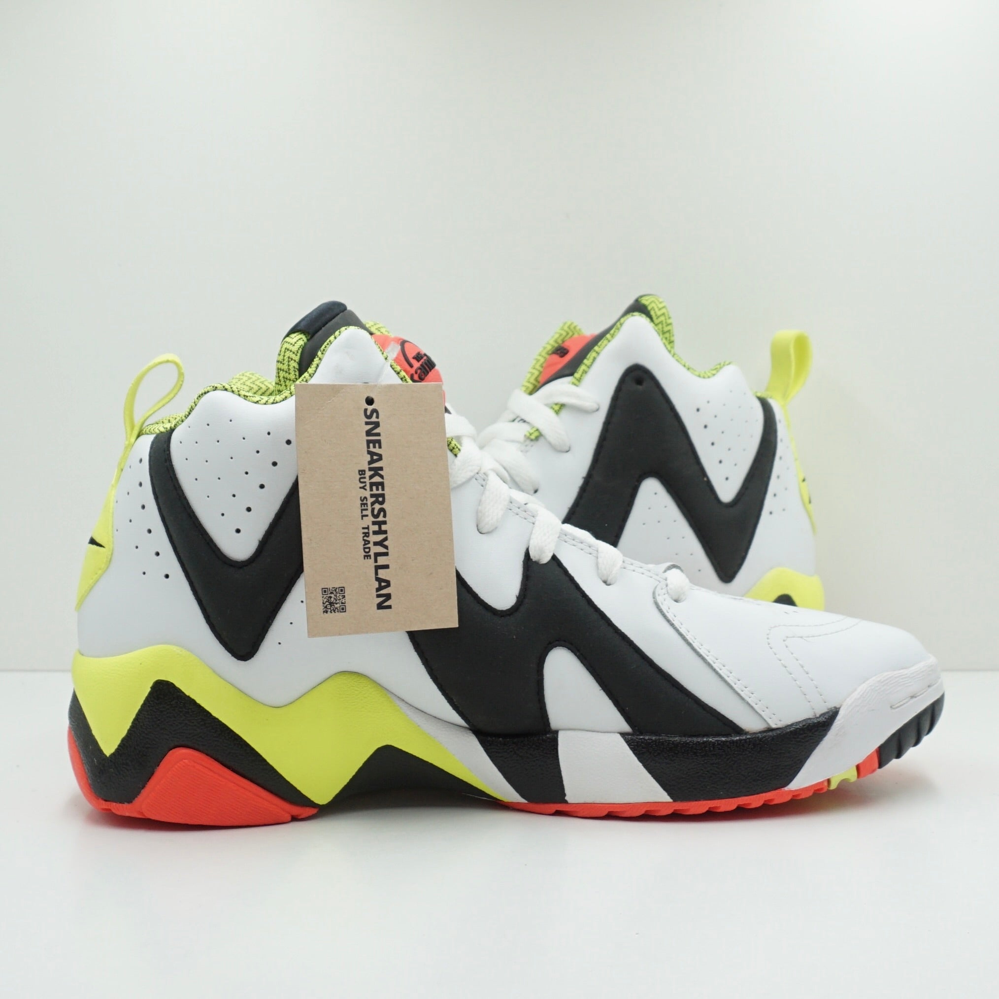 Reebok Pump Kamikaze 2 Mid White Black Red Yellow