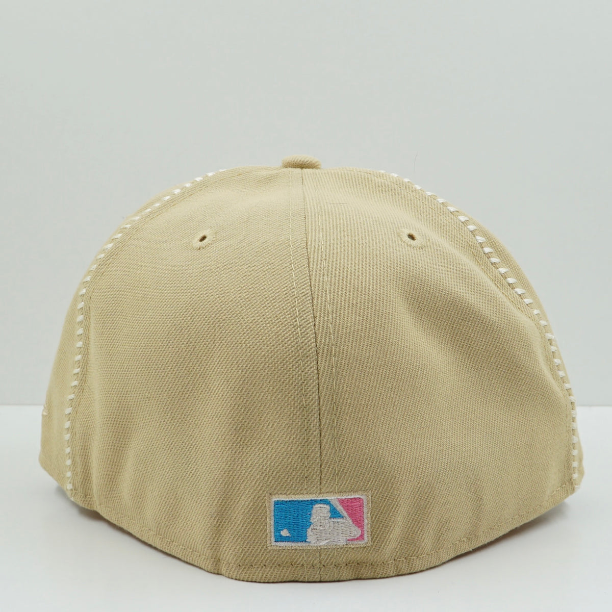 New Era Cooperstown Collection New York Mets Beige White Fitted Cap