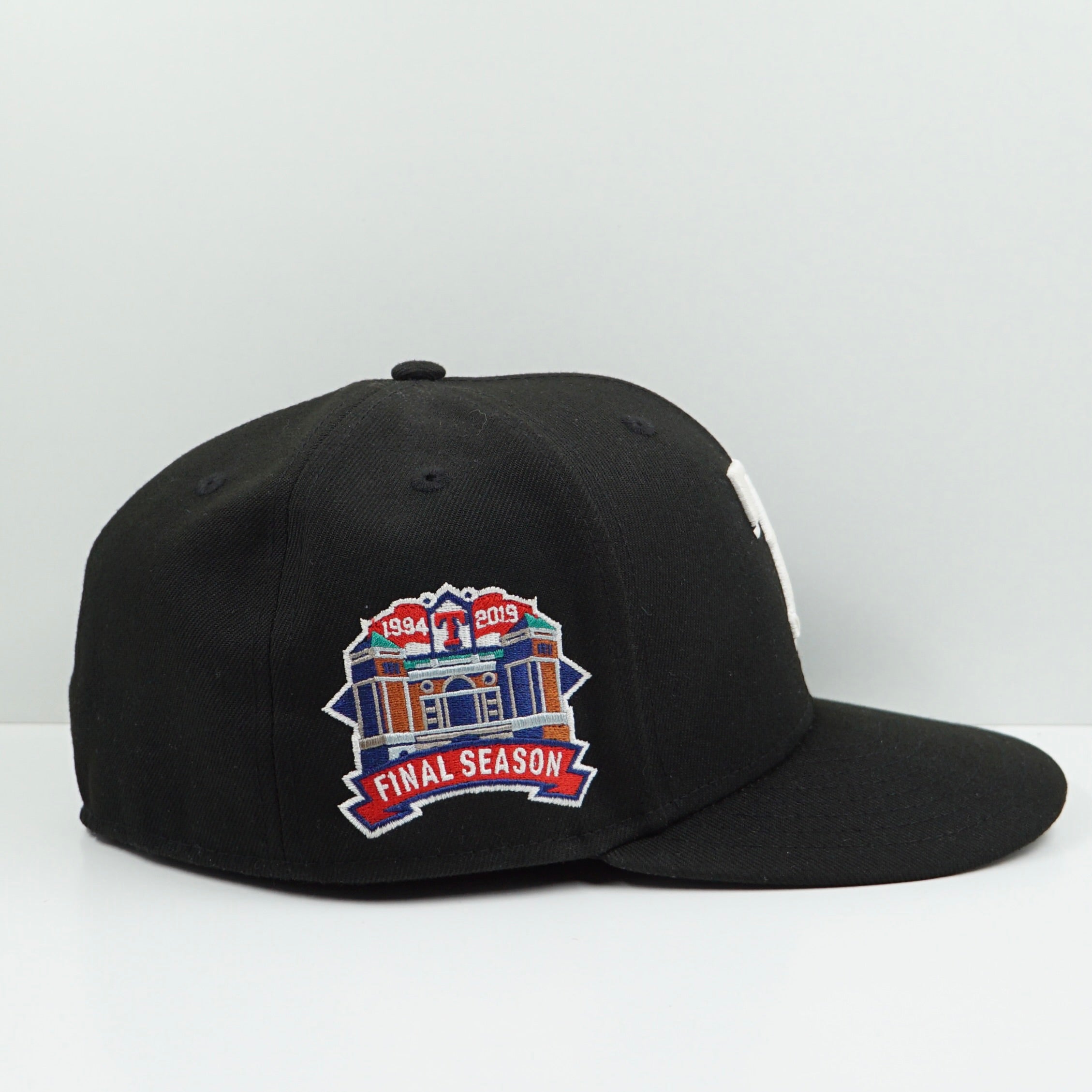 New Era Cooperstown Collection Texas Rangers Black Fitted Cap