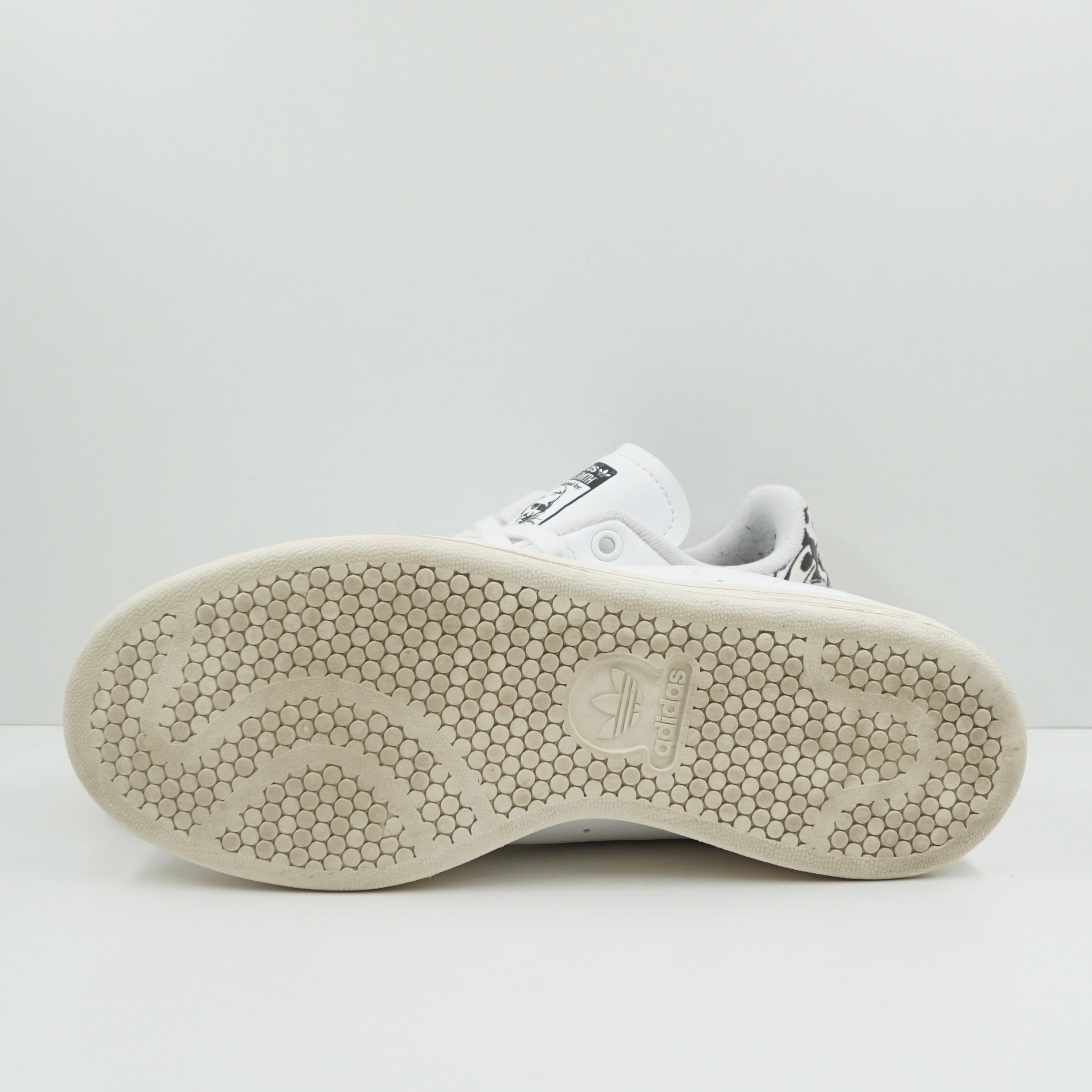 Adidas Stan Smith Cloud White Black Art Heel Tab