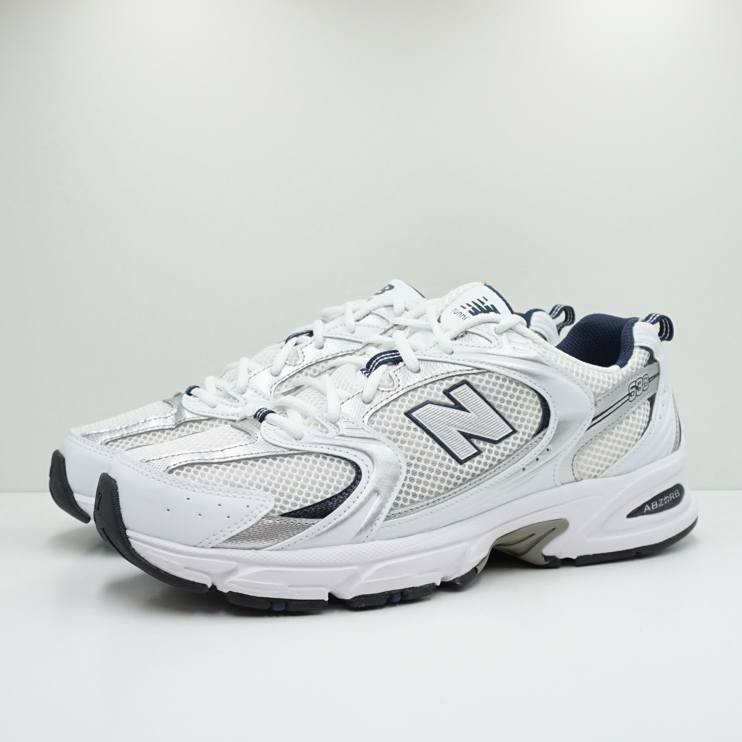 New Balance 530 White Silver Navy