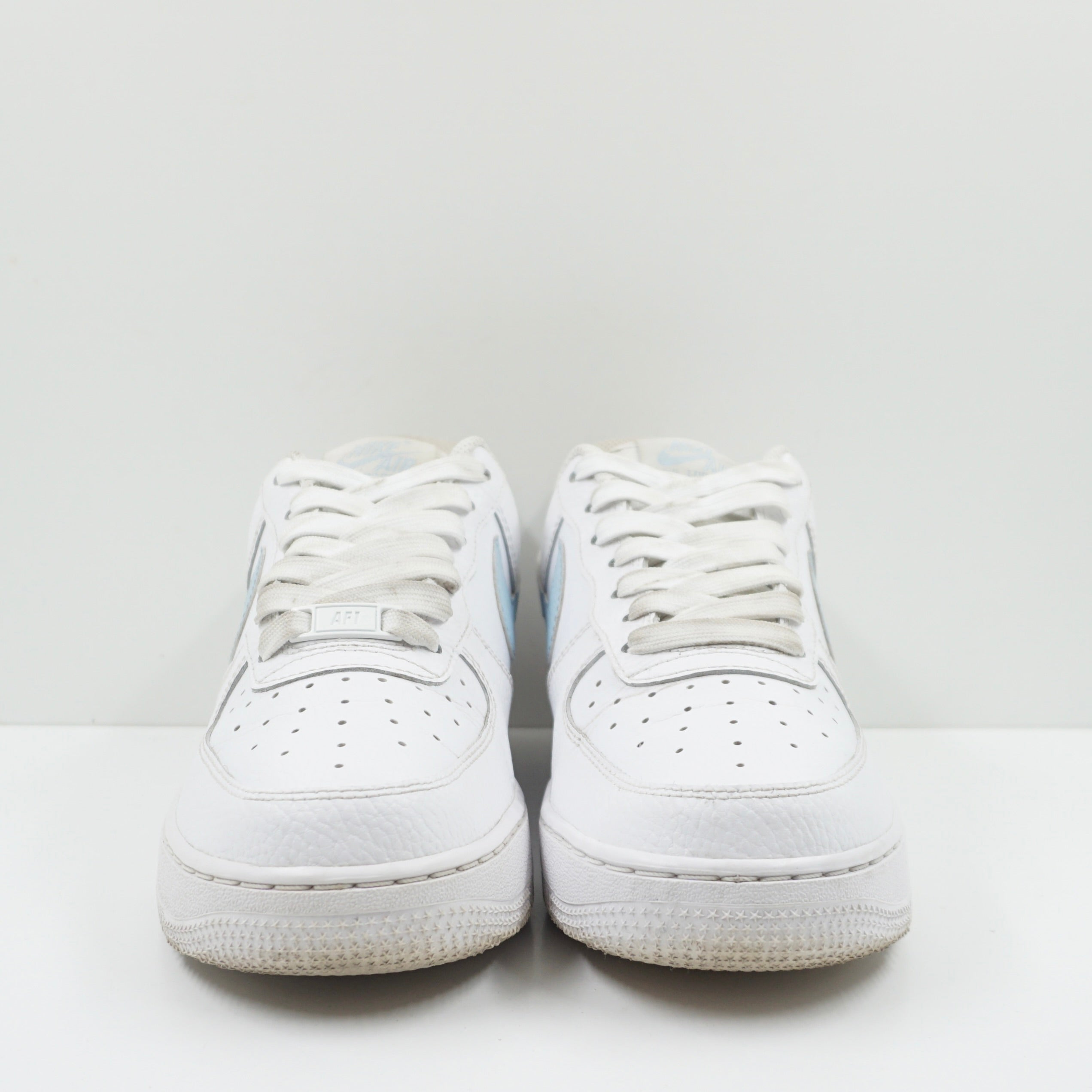 Nike Air Force 1 Low White Light Armory Blue Mini Swoosh (W)