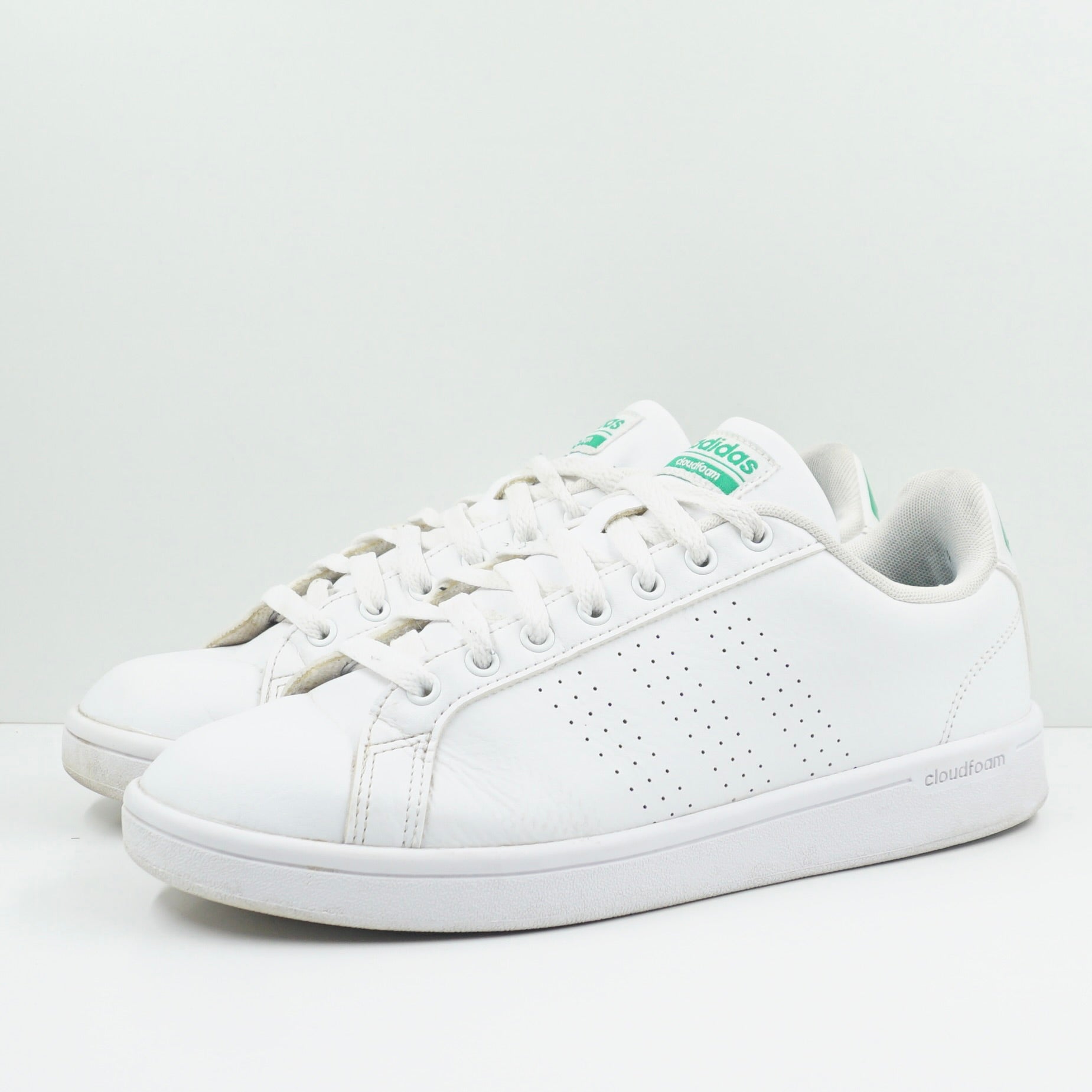 Adidas Cloudfoam Advantage Clean White Green