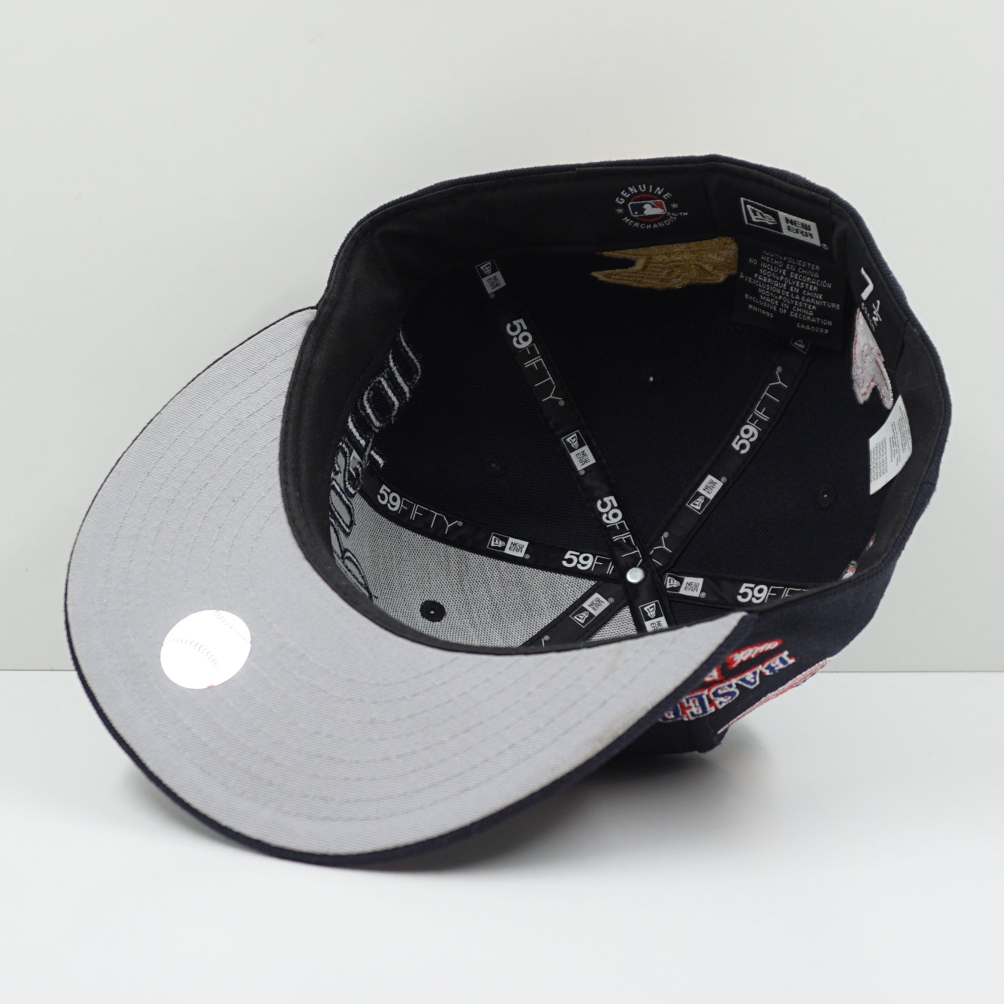 New Era Boston Red Sox Script Navy/Red Fitted Cap