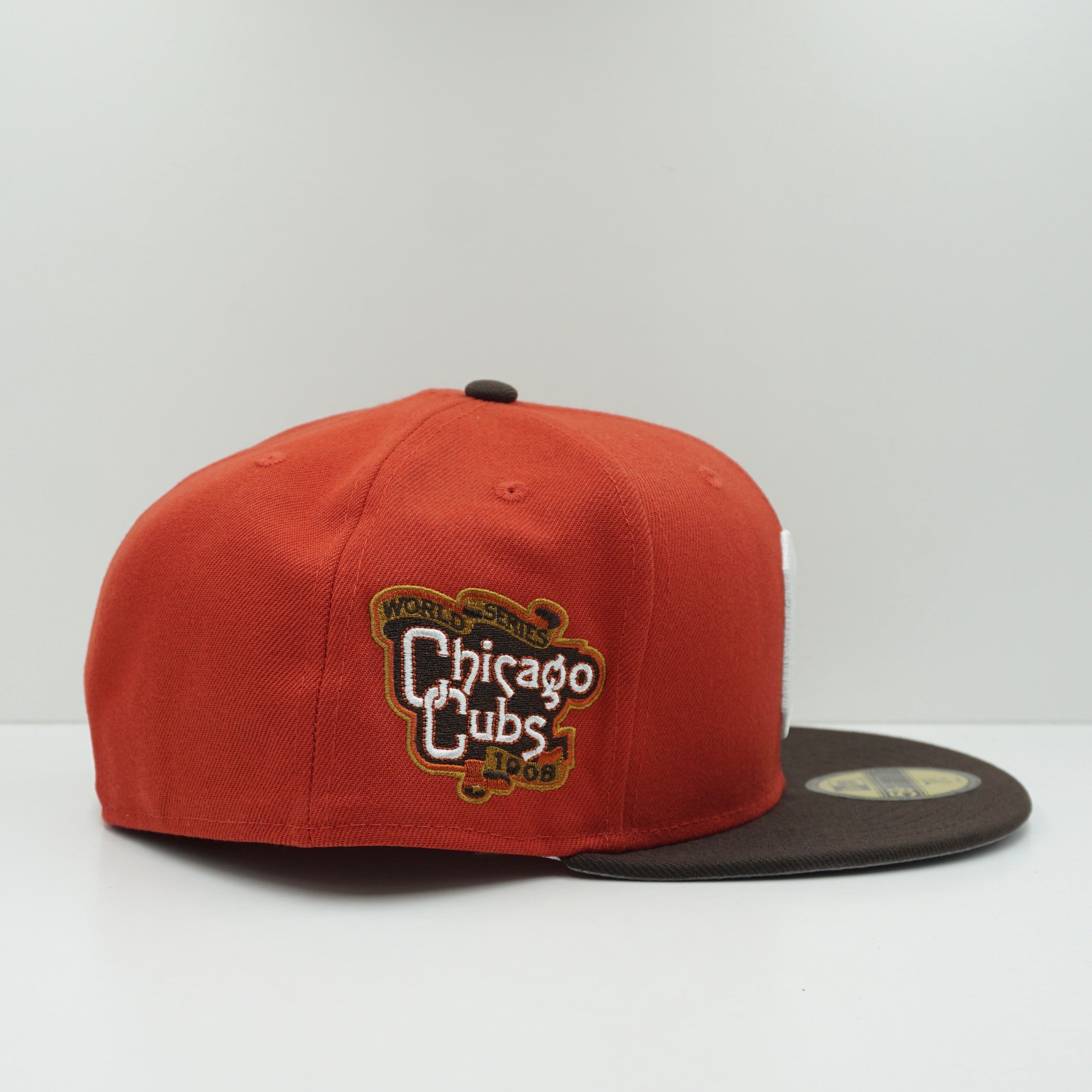 New Era Chicago Cubs Red Brown Fitted Cap