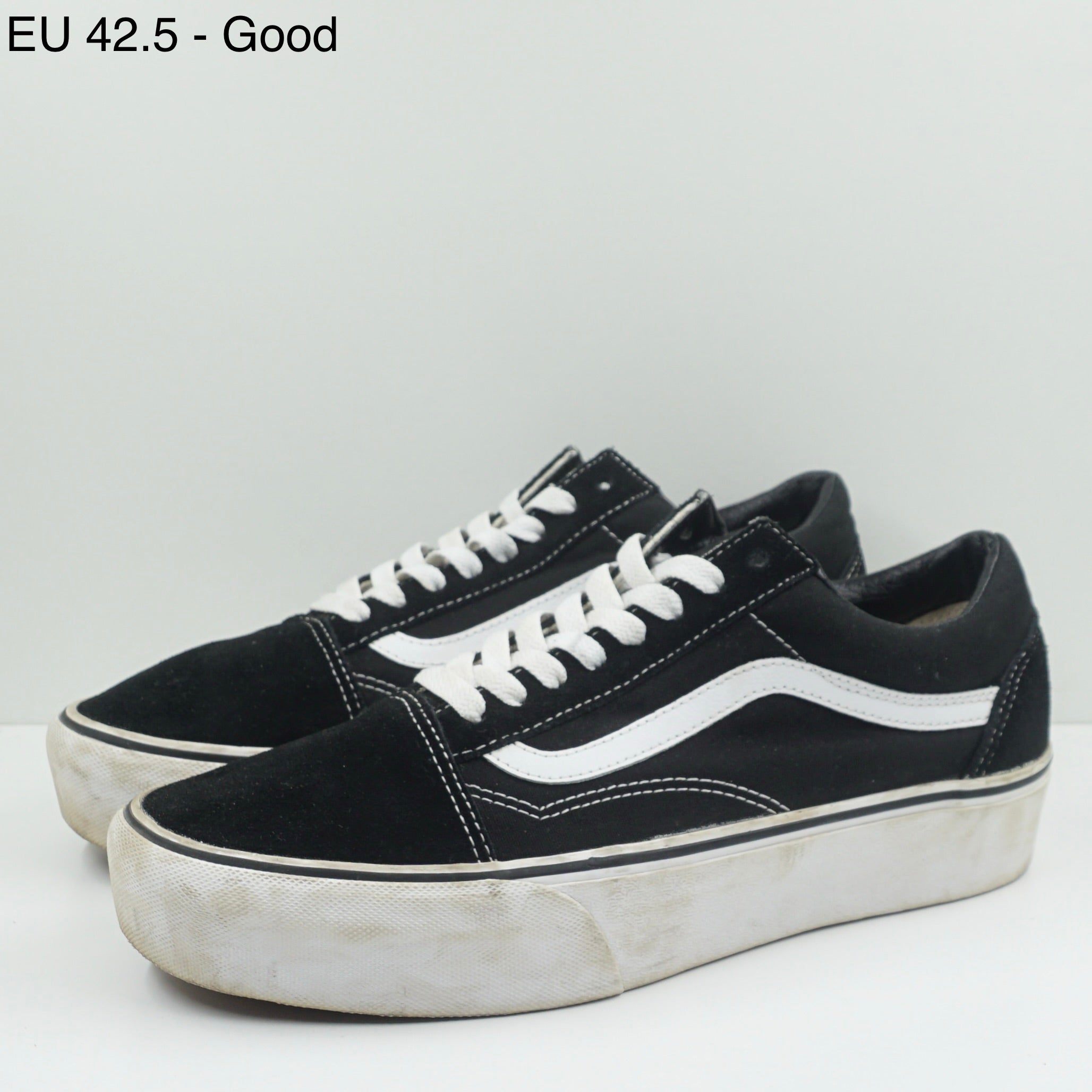 Vans Old Skool Platform Black White