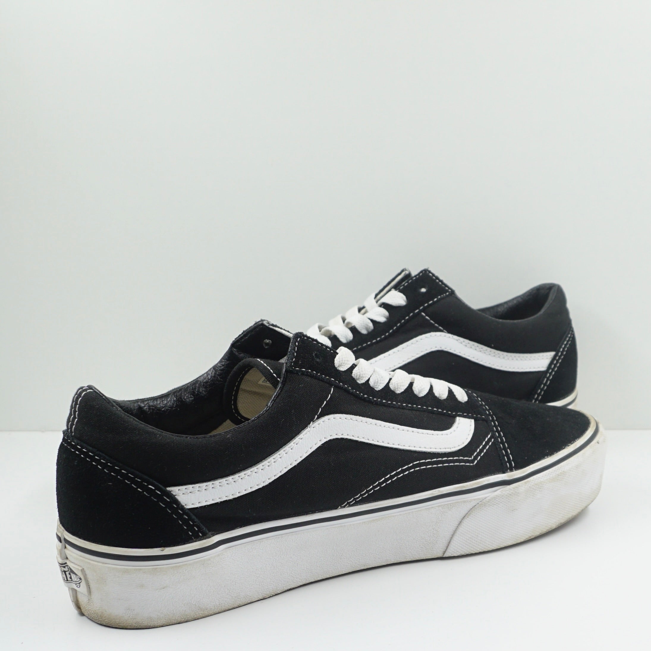 Vans Old Skool Platform Black White