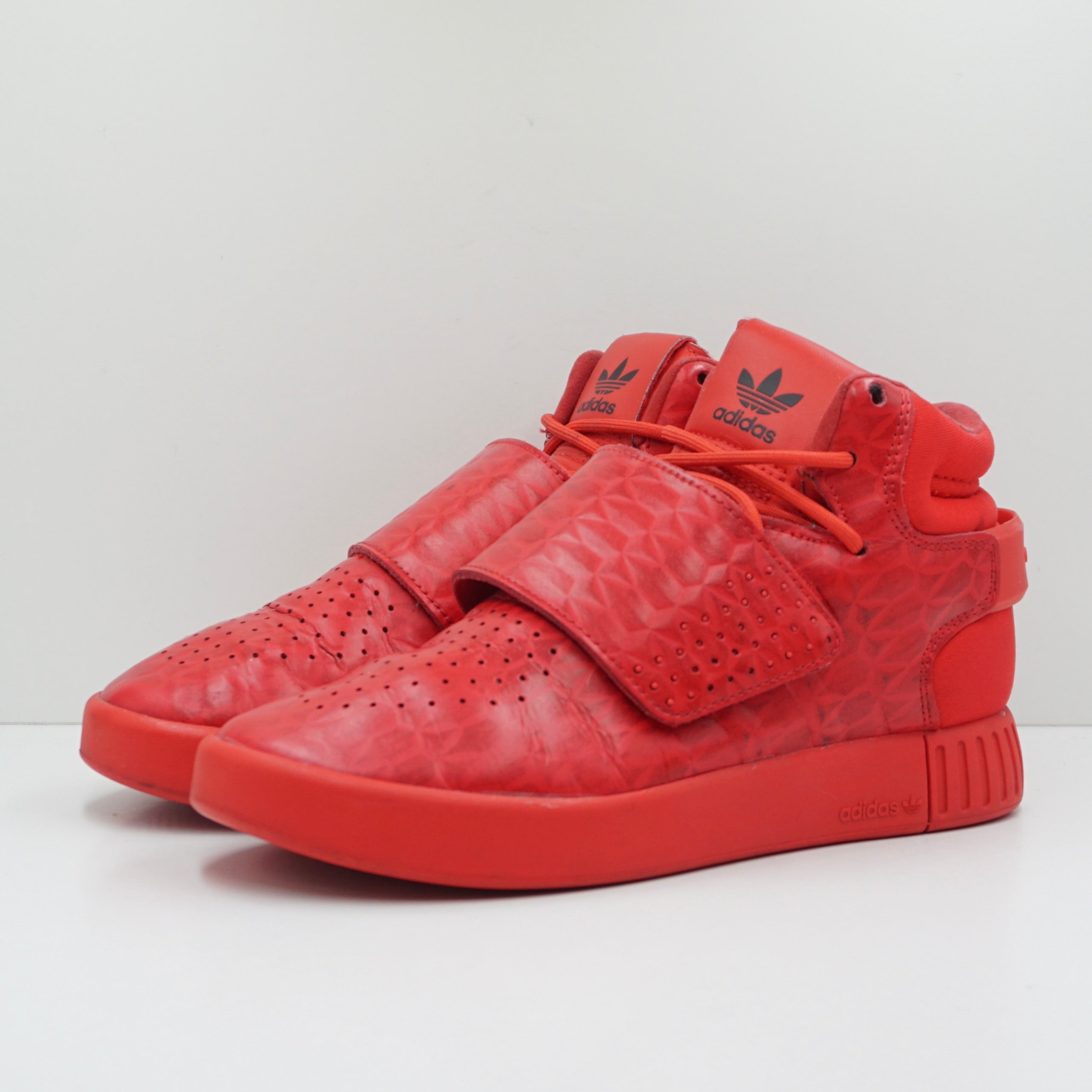 Adidas Tubular Invader J Triple Red Sample