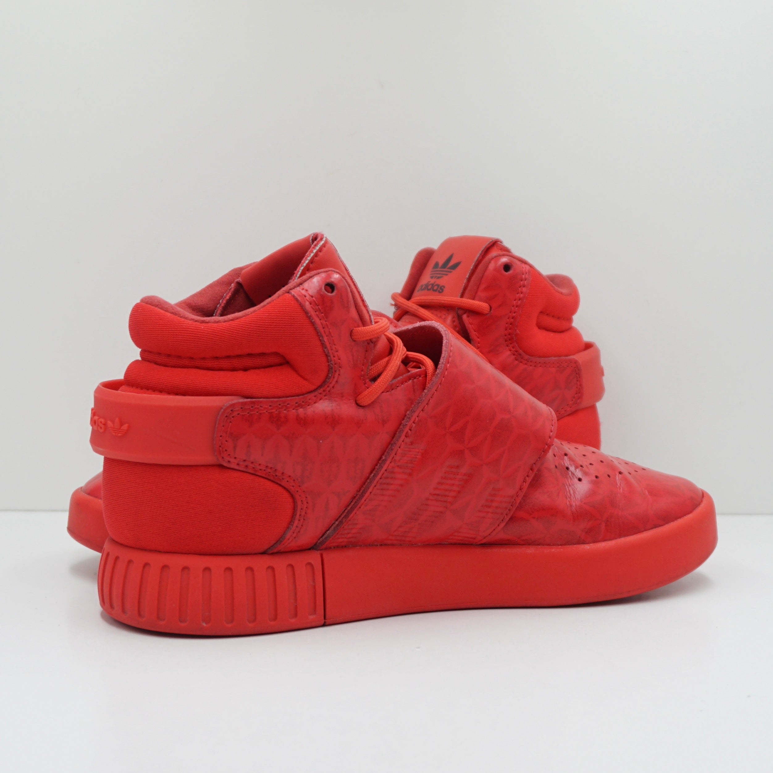 Adidas Tubular Invader J Triple Red Sample