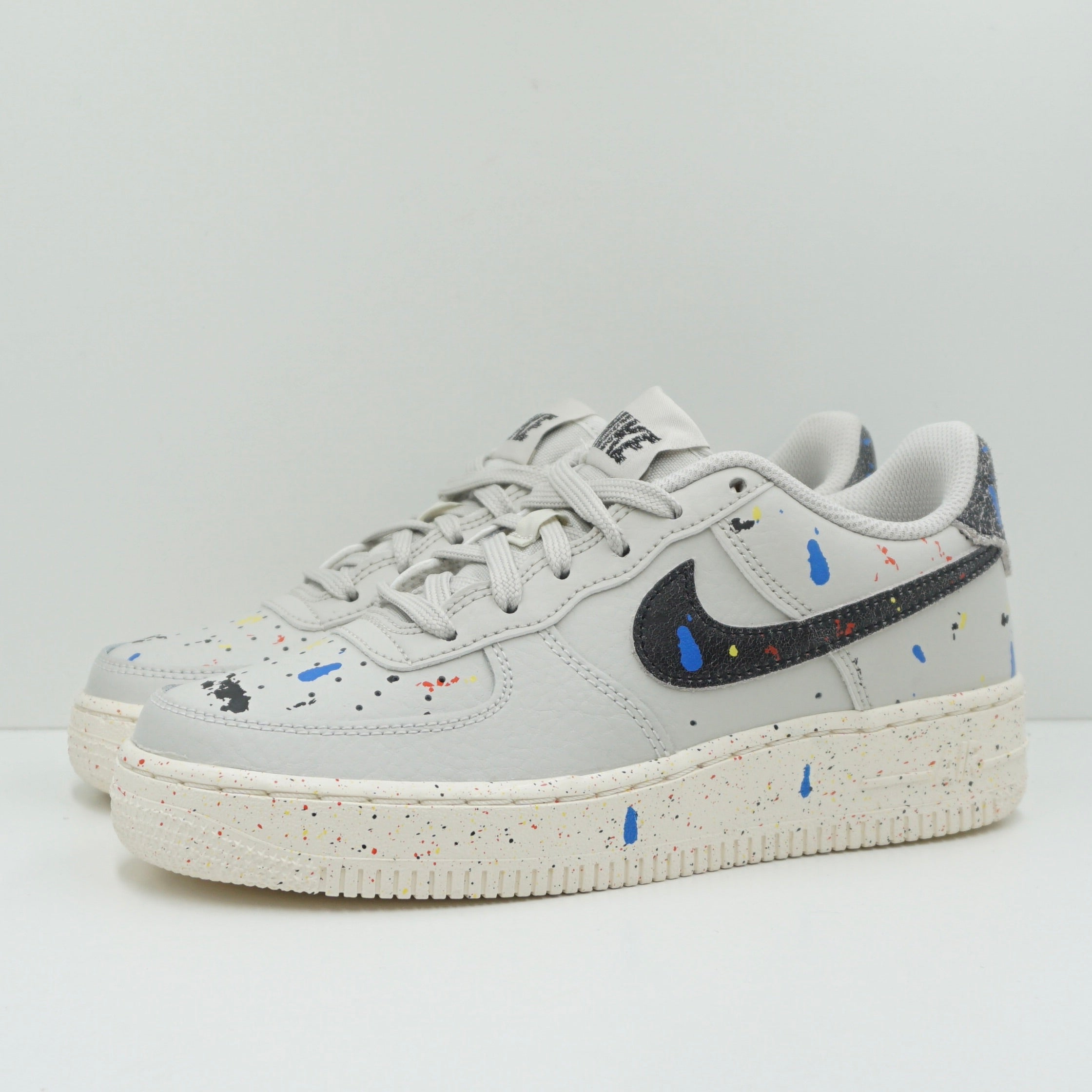 Nike Air Force 1 LV8 Paint Splatter Light Bone (GS)