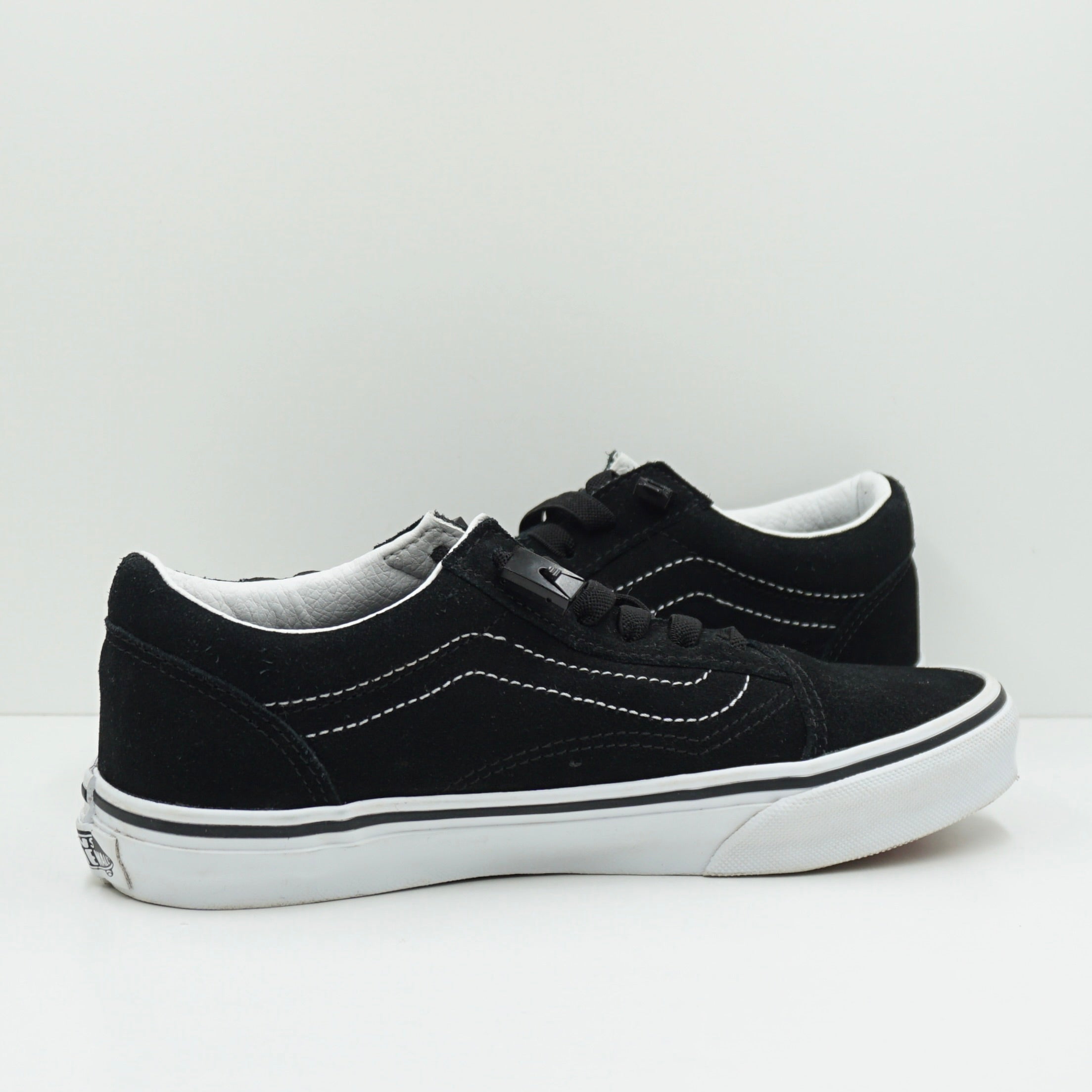Vans Black Old Skool Kids Embroidered Logo