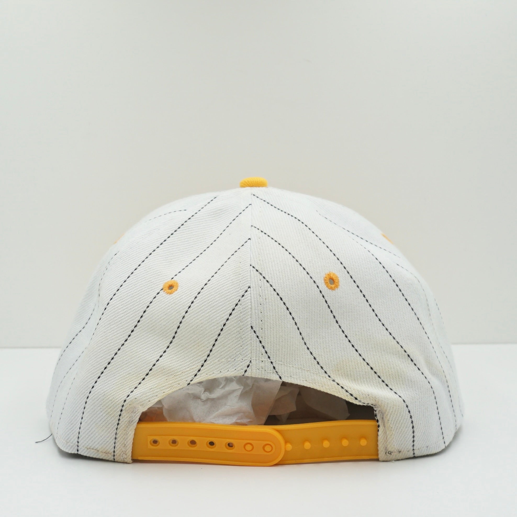 Obey White Yellow Snapback Cap