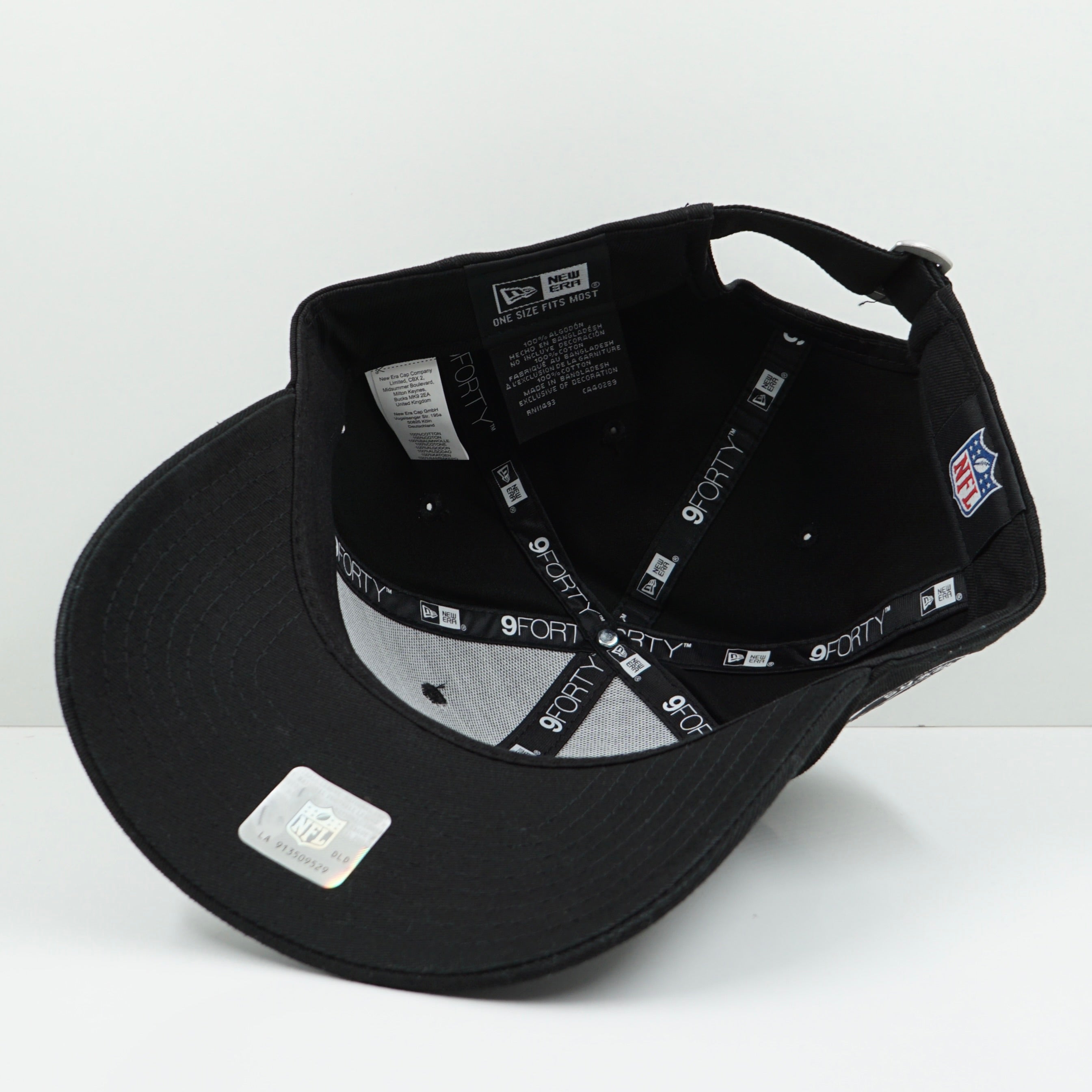 New Era Las Vegas Raiders Black Adjustable Cap