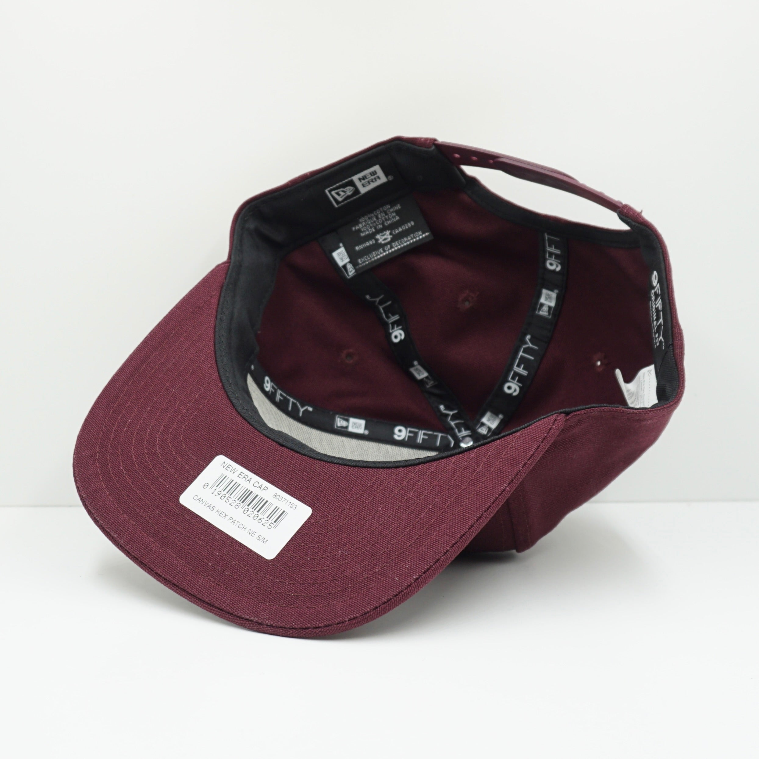New Era Burgundy Snapback Cap
