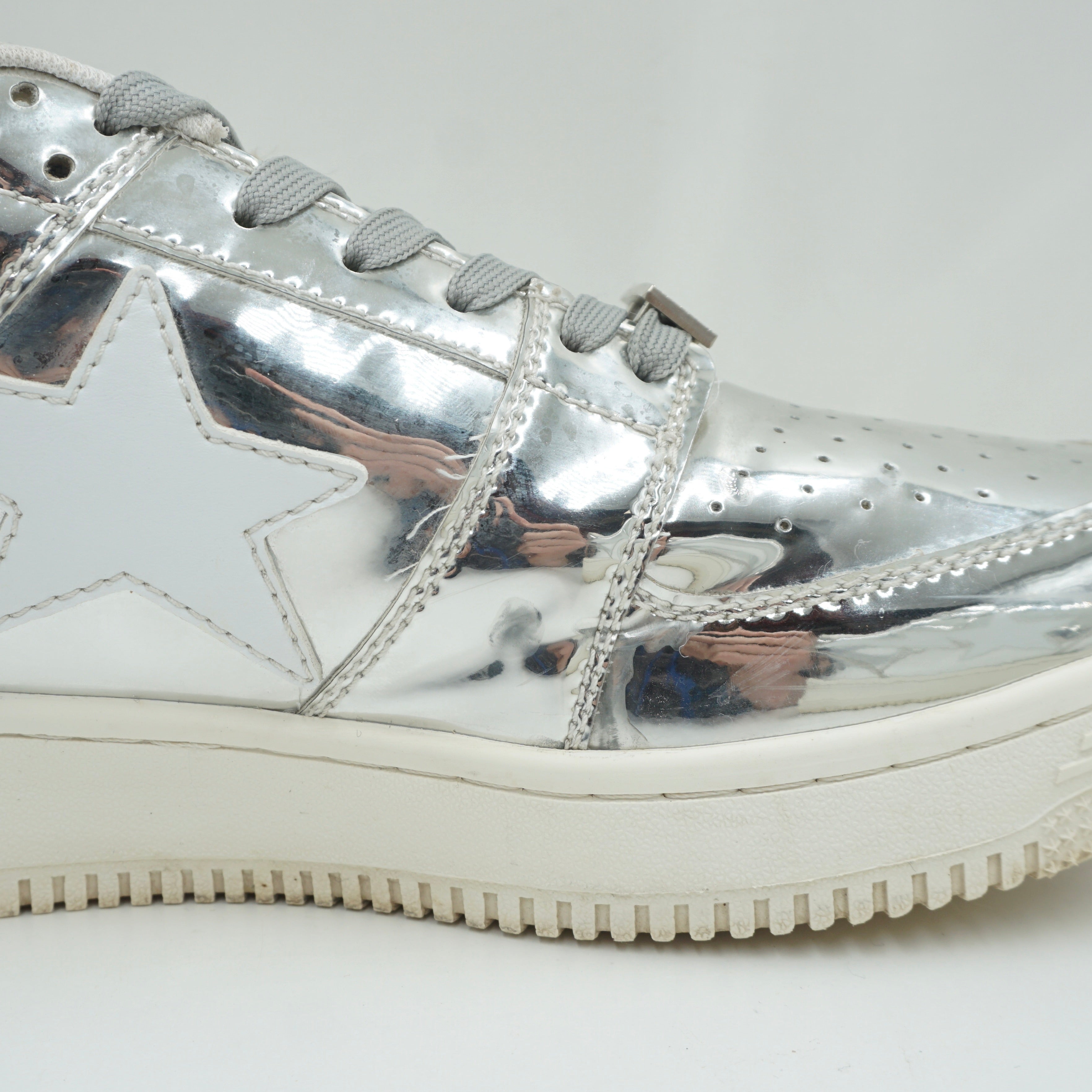 Bapesta Low Silver Foil