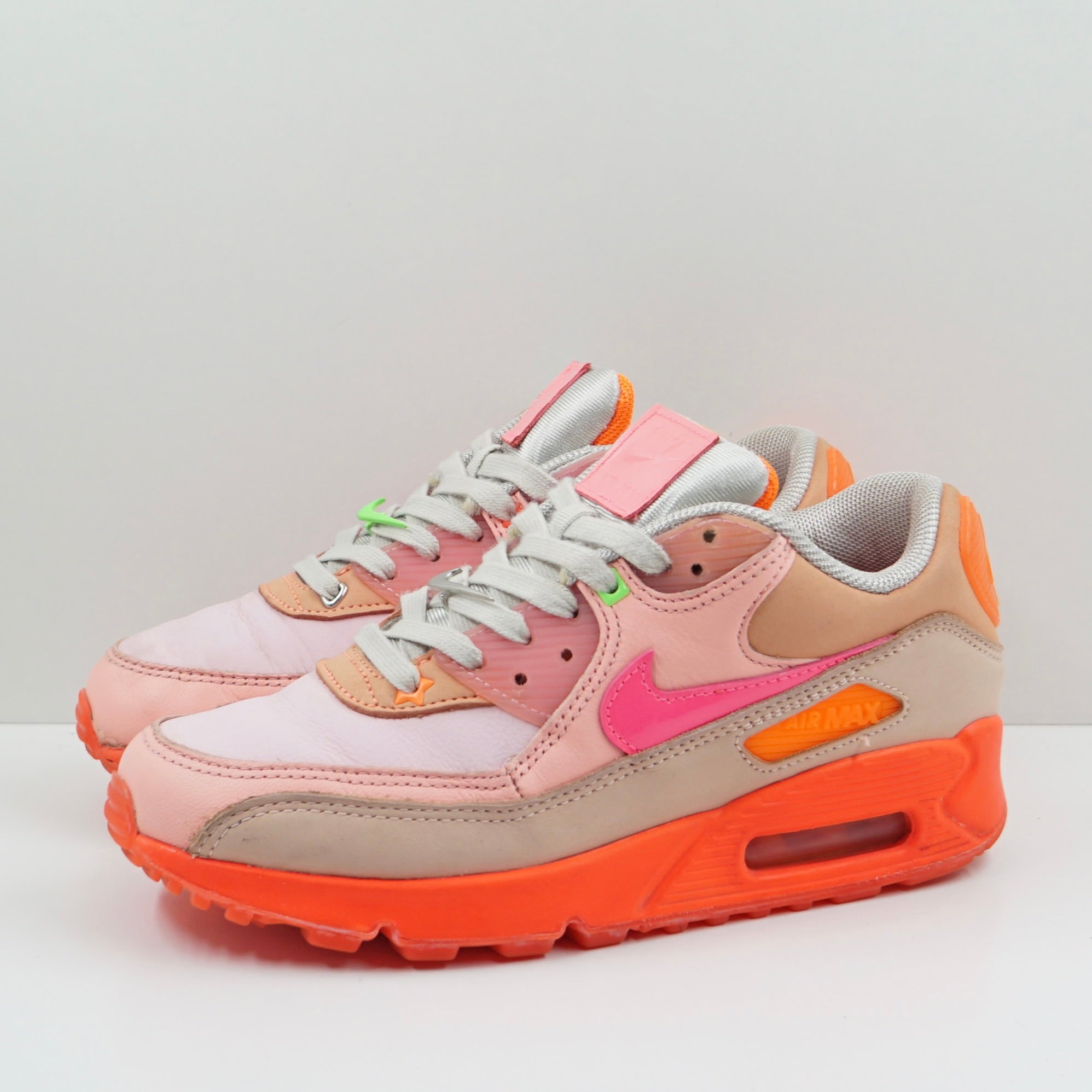 Nike Air Max 90 PRM Platinum Crimson Bright Purple (W)